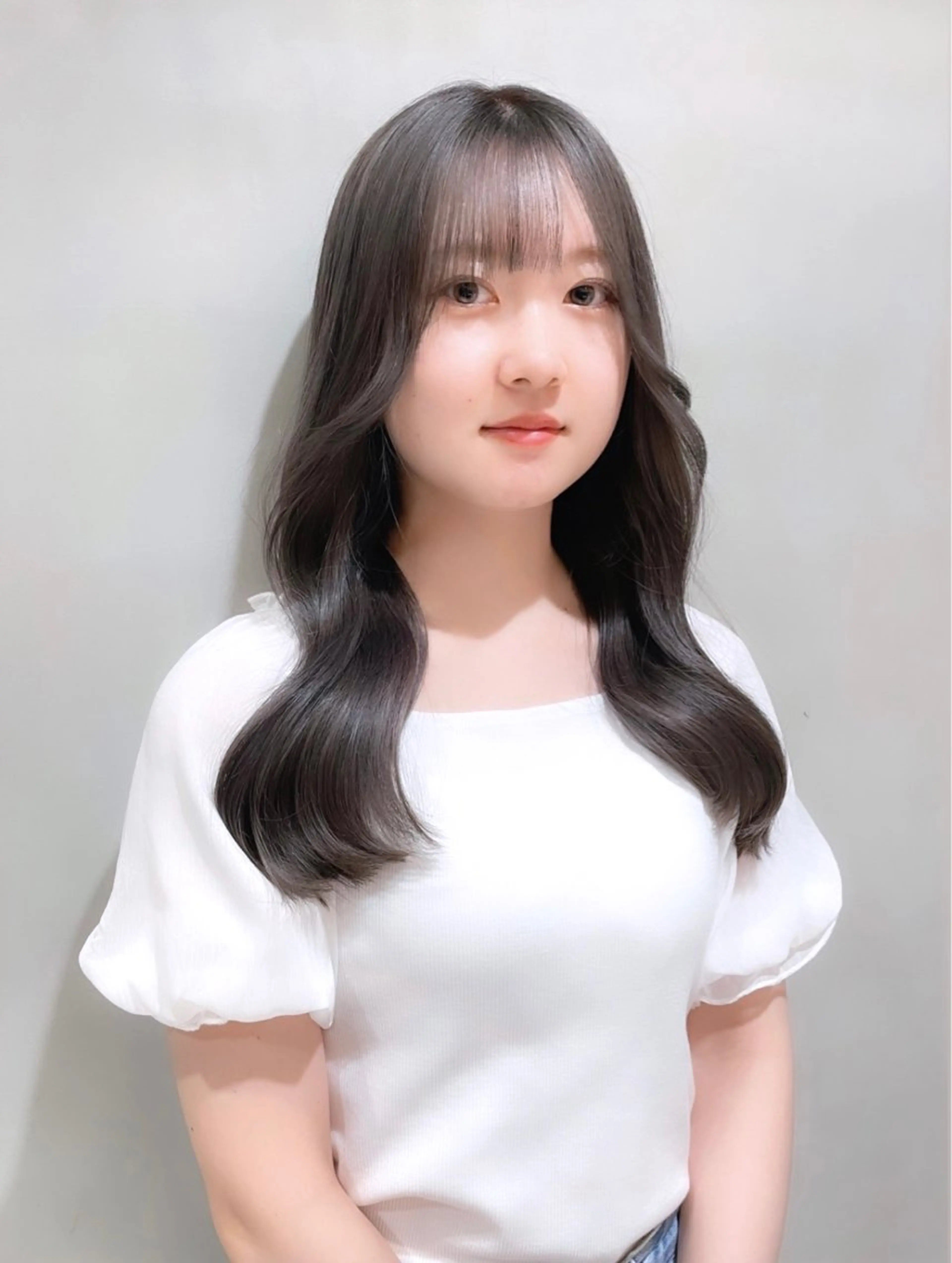 ロング カラー ヘアカラー ワンホン/韓国ヘア 🤍amiのヘアスタイル