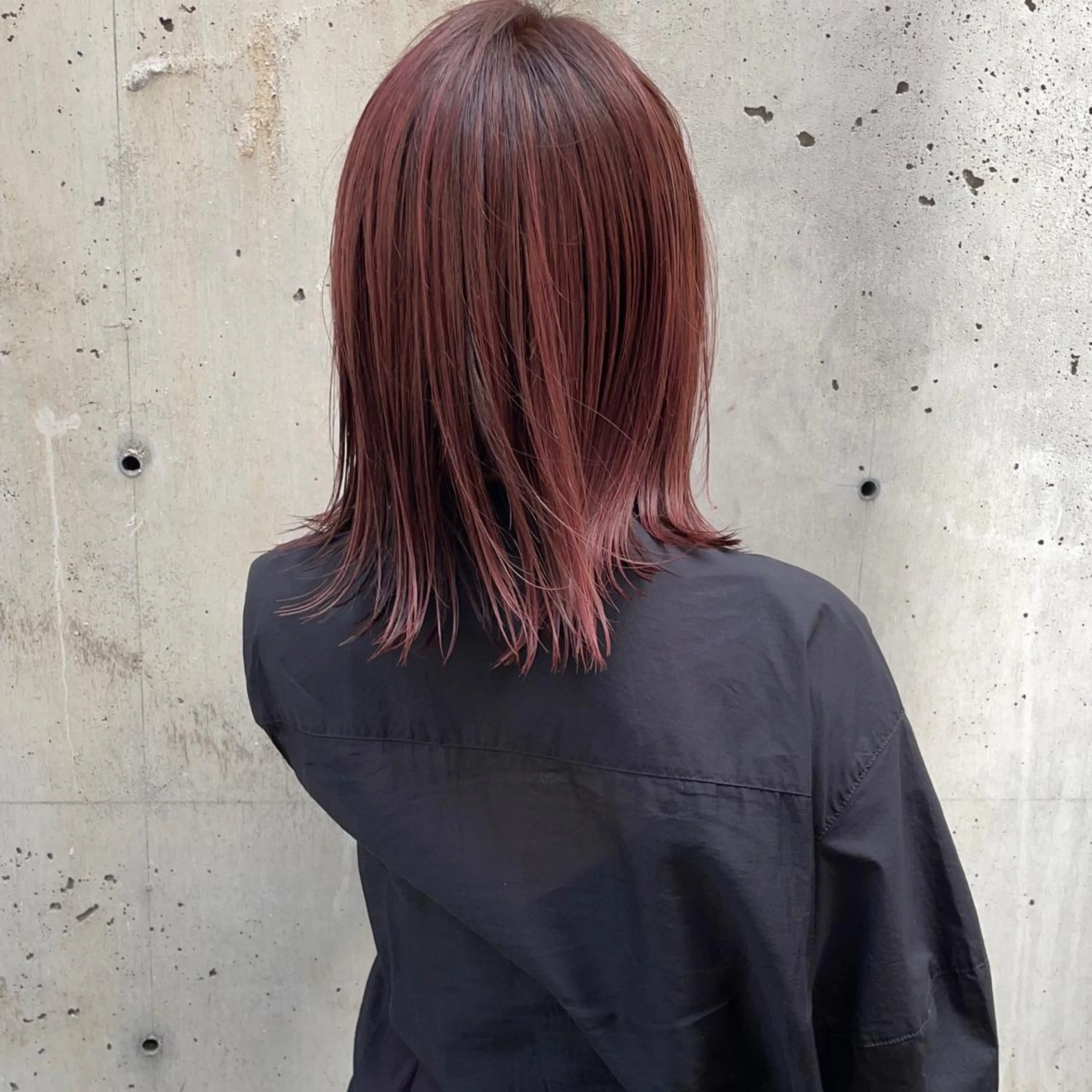 ミディアム ハイライト カット ヘアカラー トリートメント 小濱 拓也のヘアスタイル