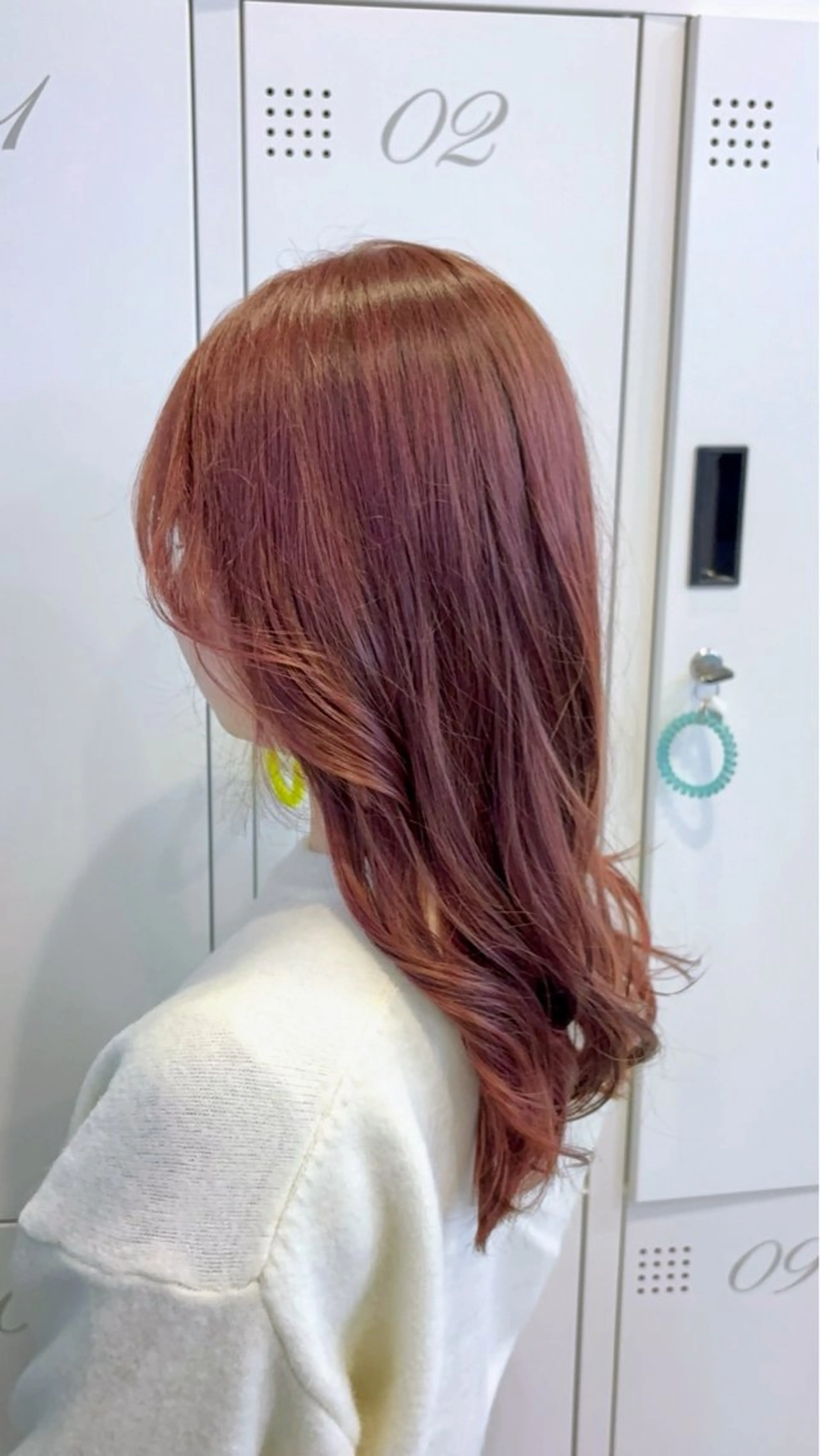 セミロング カラー Agu hair 浅原 心のヘアスタイル