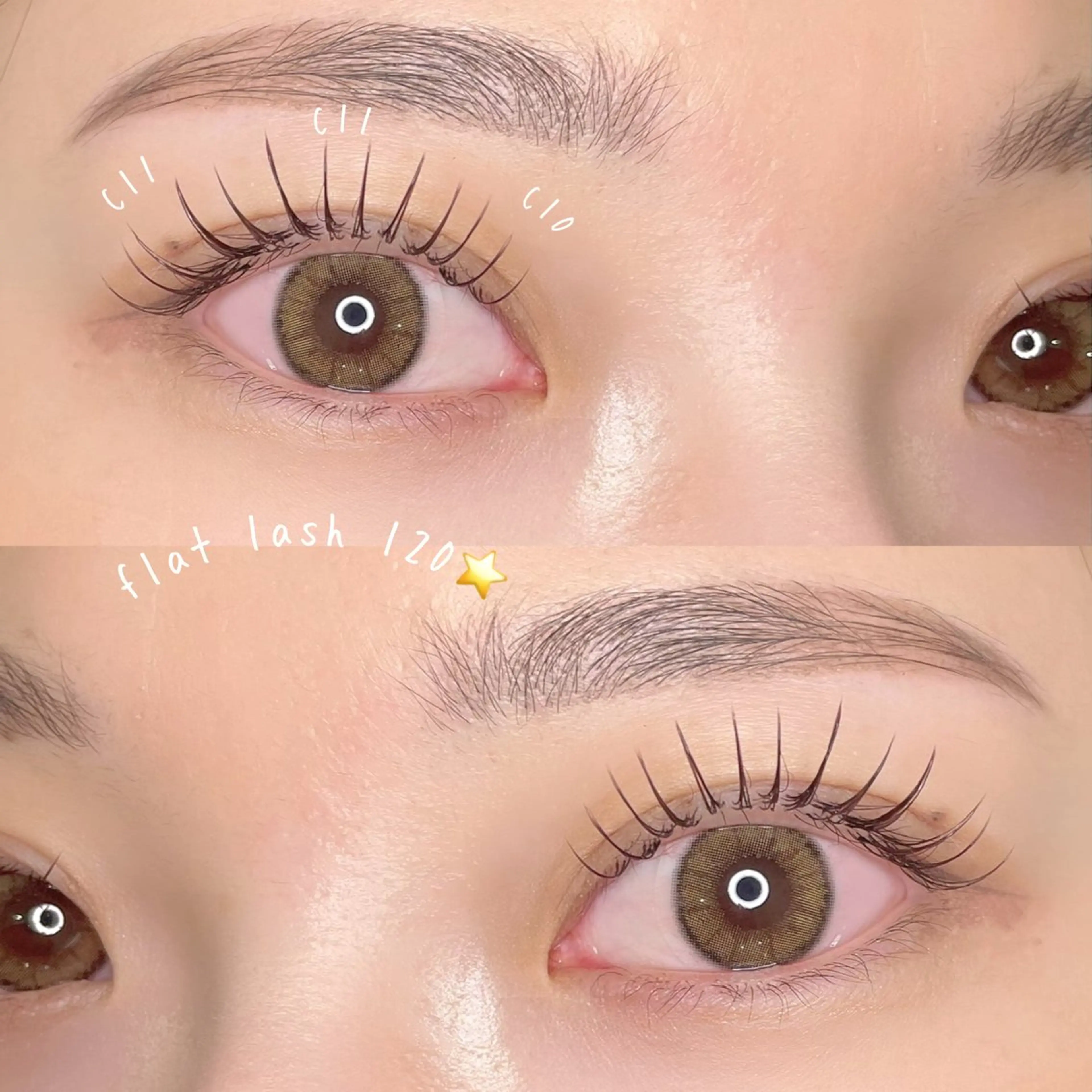 マツエク・マツパ カラーマツエク フラットラッシュ マツエク suzuki natsumiのマツエク・マツパデザイン