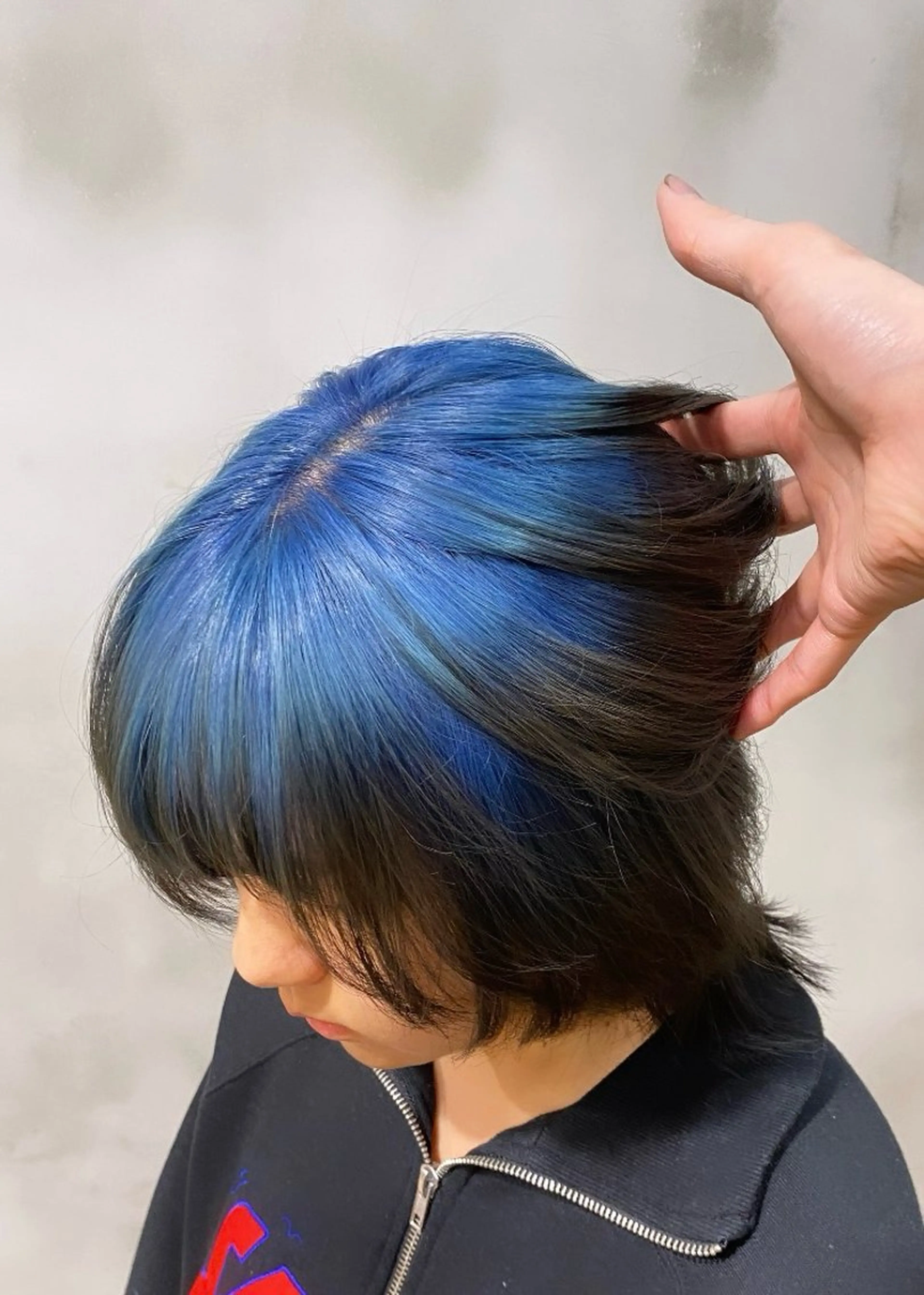 ミディアム カラー ブルーカラー そうや 🐺のヘアスタイル