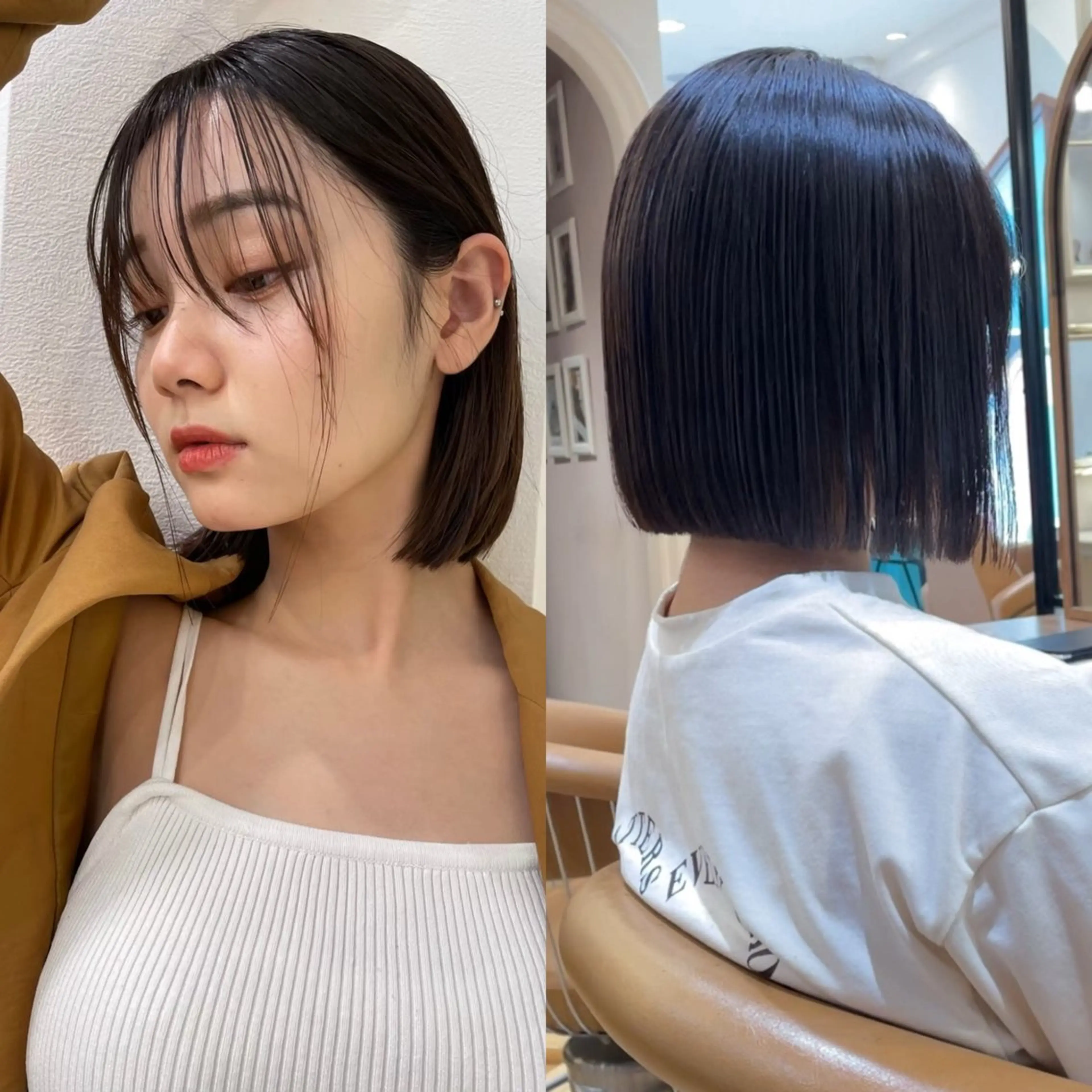 【🩷土日限定】似合わせカット+透明感カラー+3Step TR 【ショート、ボブ、レイヤーも🉑】の写真