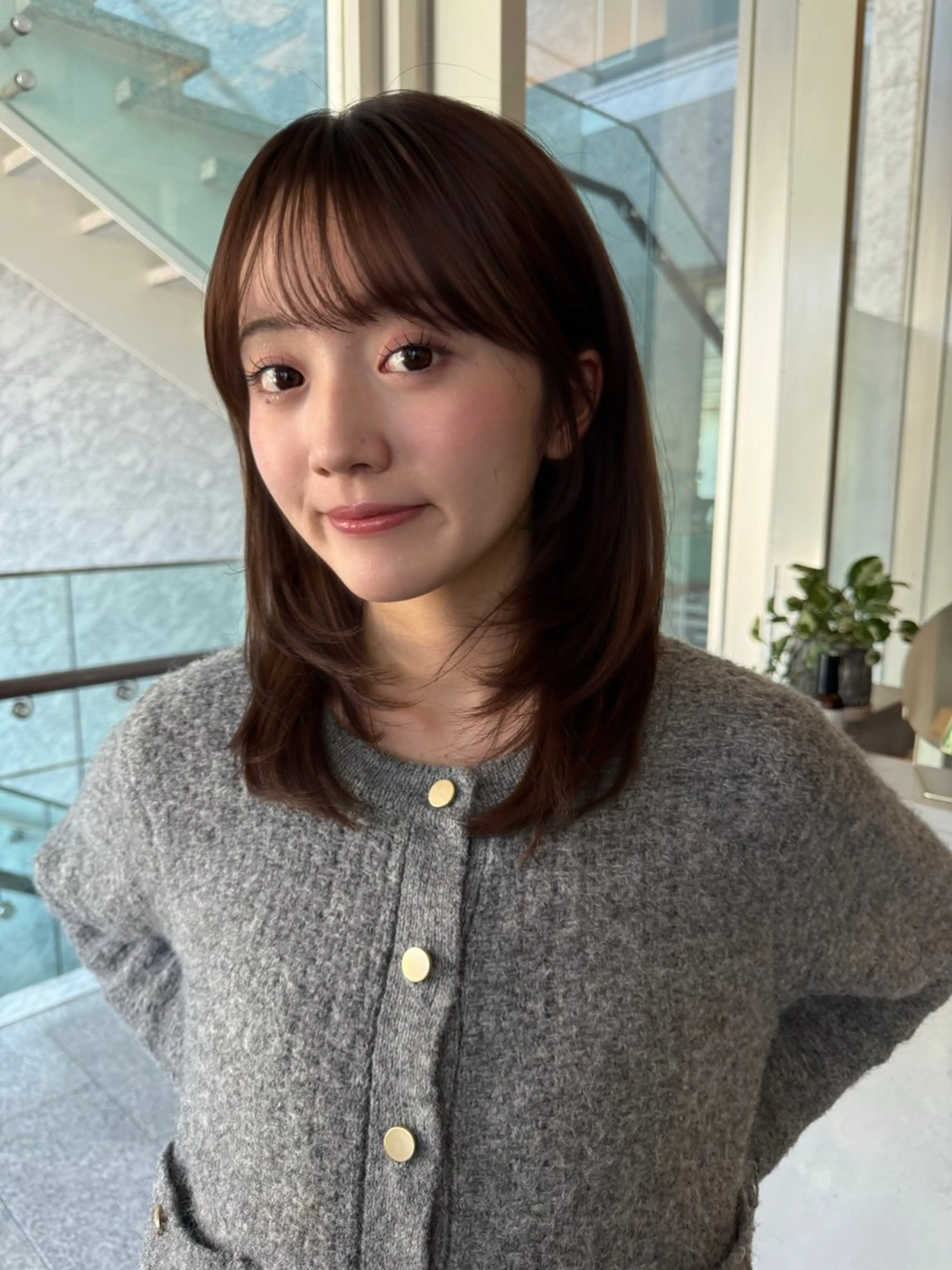 セミロング レイヤーカット カット 表参道SHEA Am iのヘアスタイル