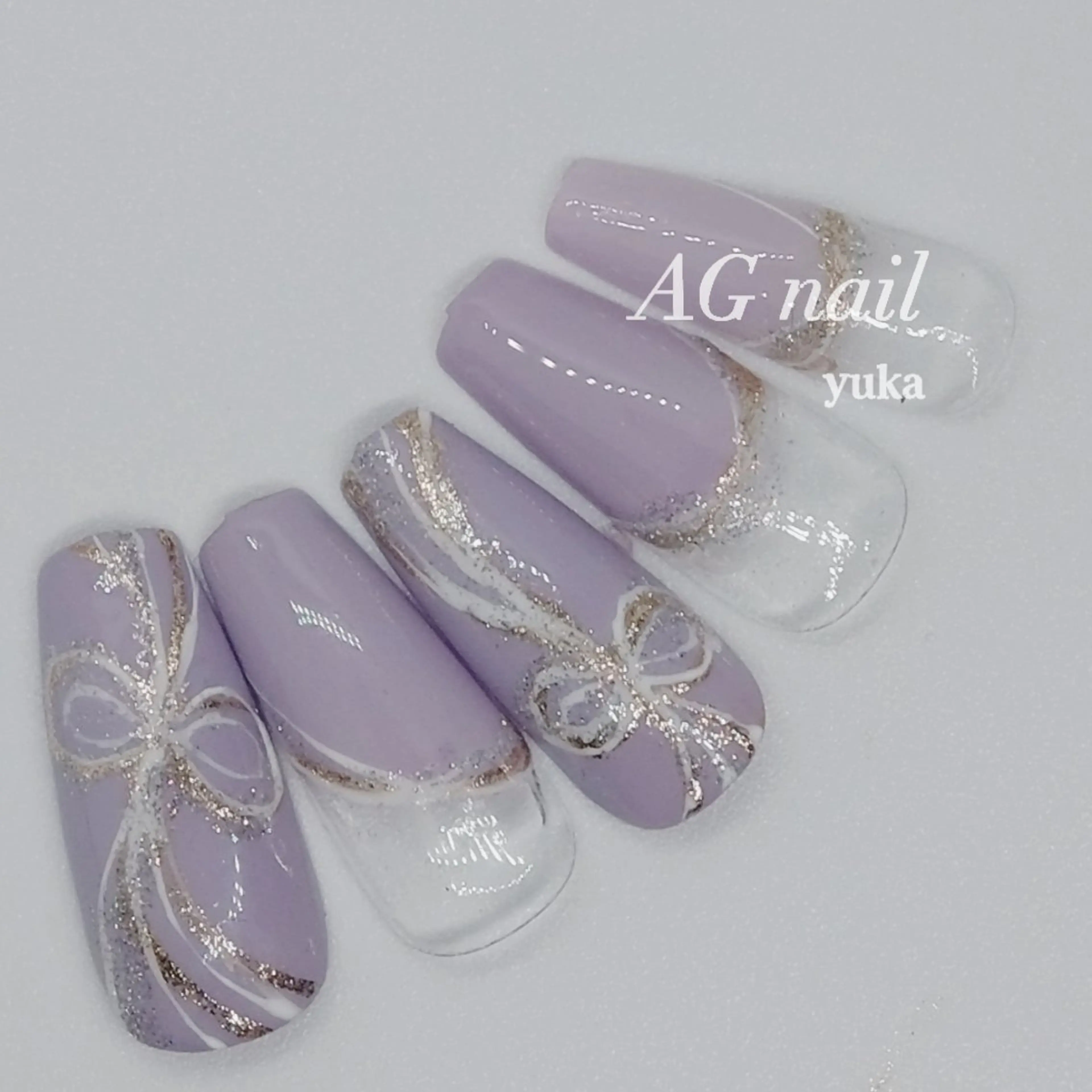 ネイル 成人式 AGnail 富永  /オフ込みフィルインのネイルデザイン