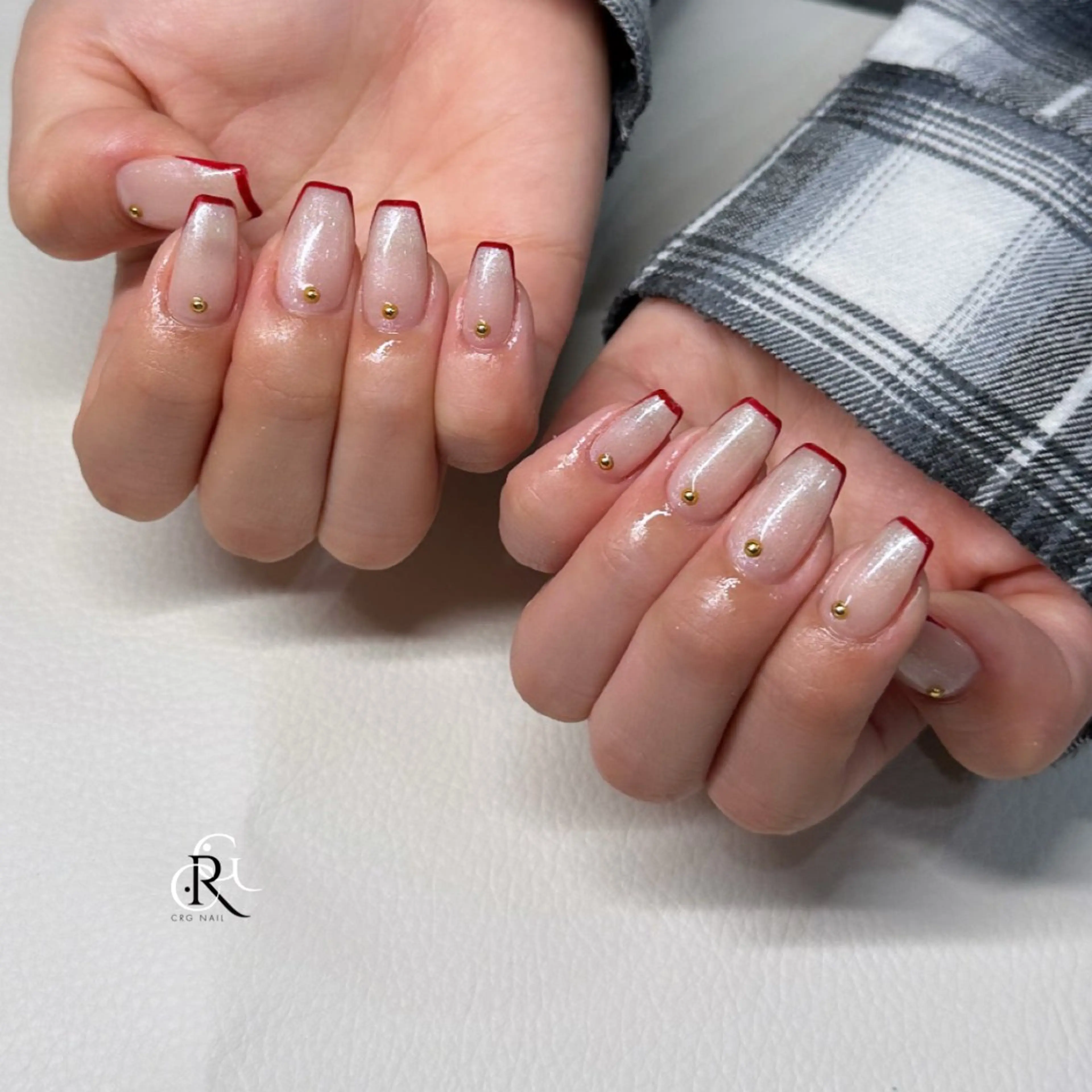 ネイル フレンチネイル ハンドネイル 美フォルム✨ CRG　RURIのネイルデザイン