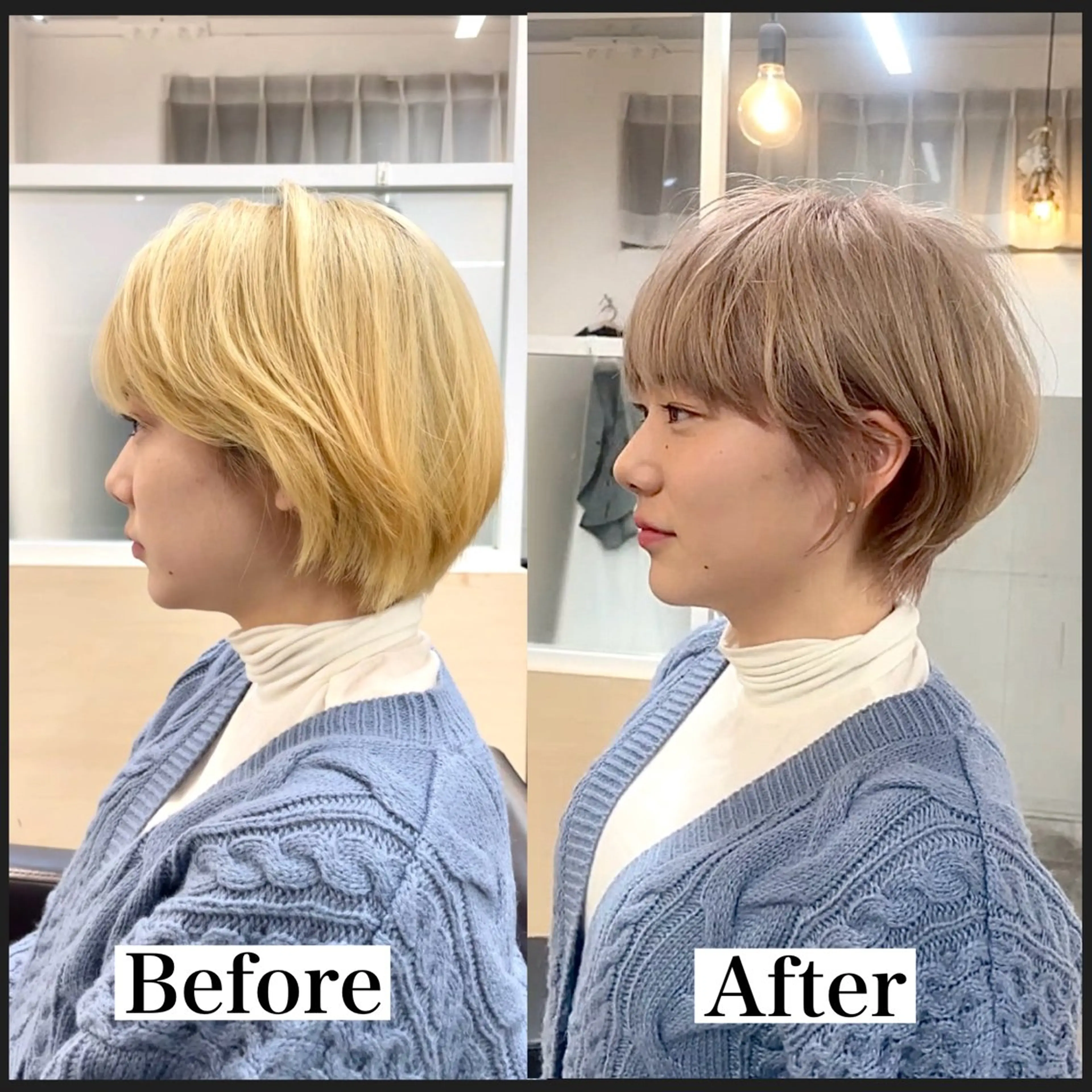 ショート カラー ショートボブ ボブ ショートヘア 表参道【髪質改善】 宮嶋勇太のヘアスタイル