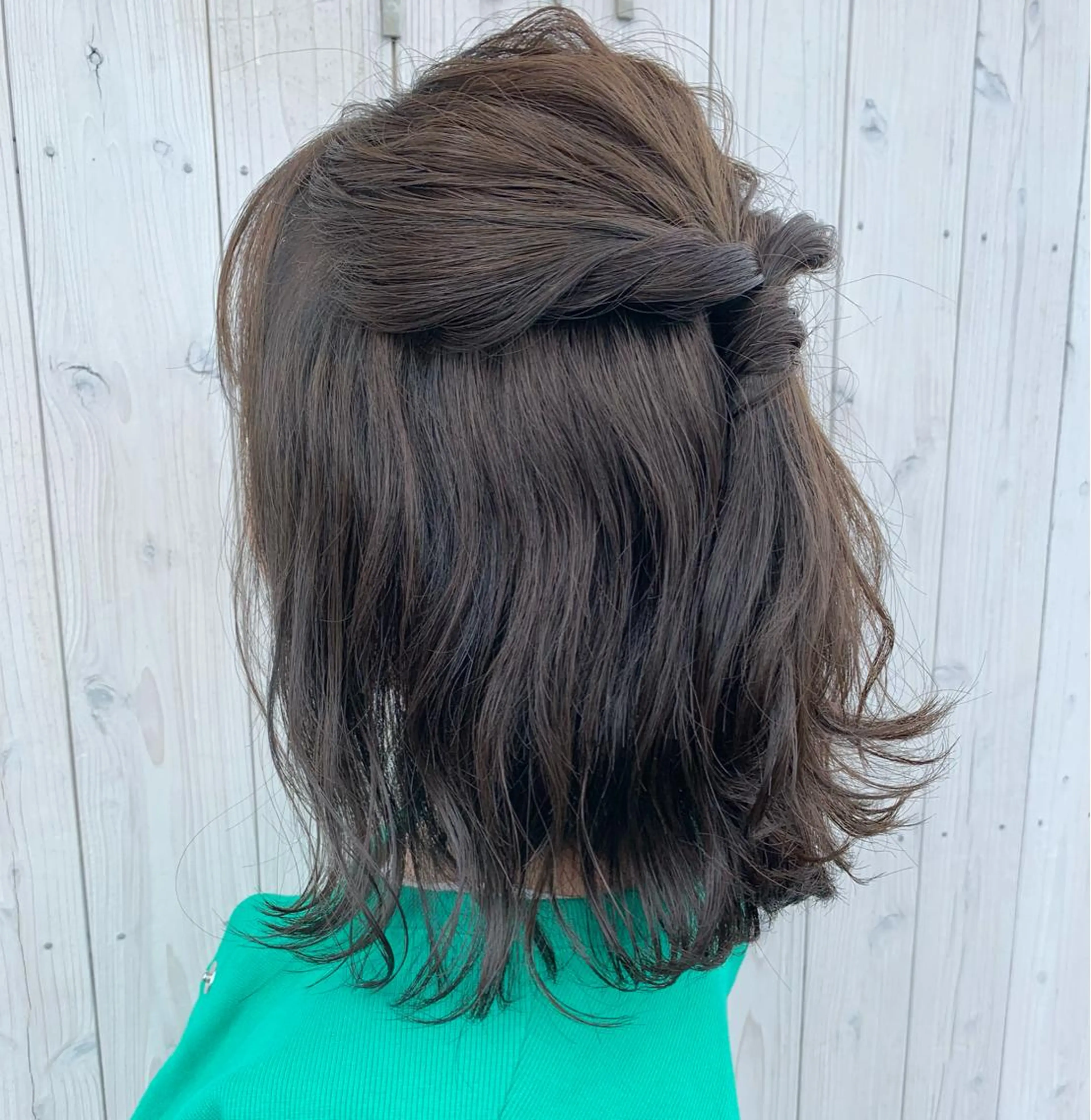 ミディアム ヘアアレンジ 簡単アレンジ accastyle /寺田のマツエク・マツパデザイン