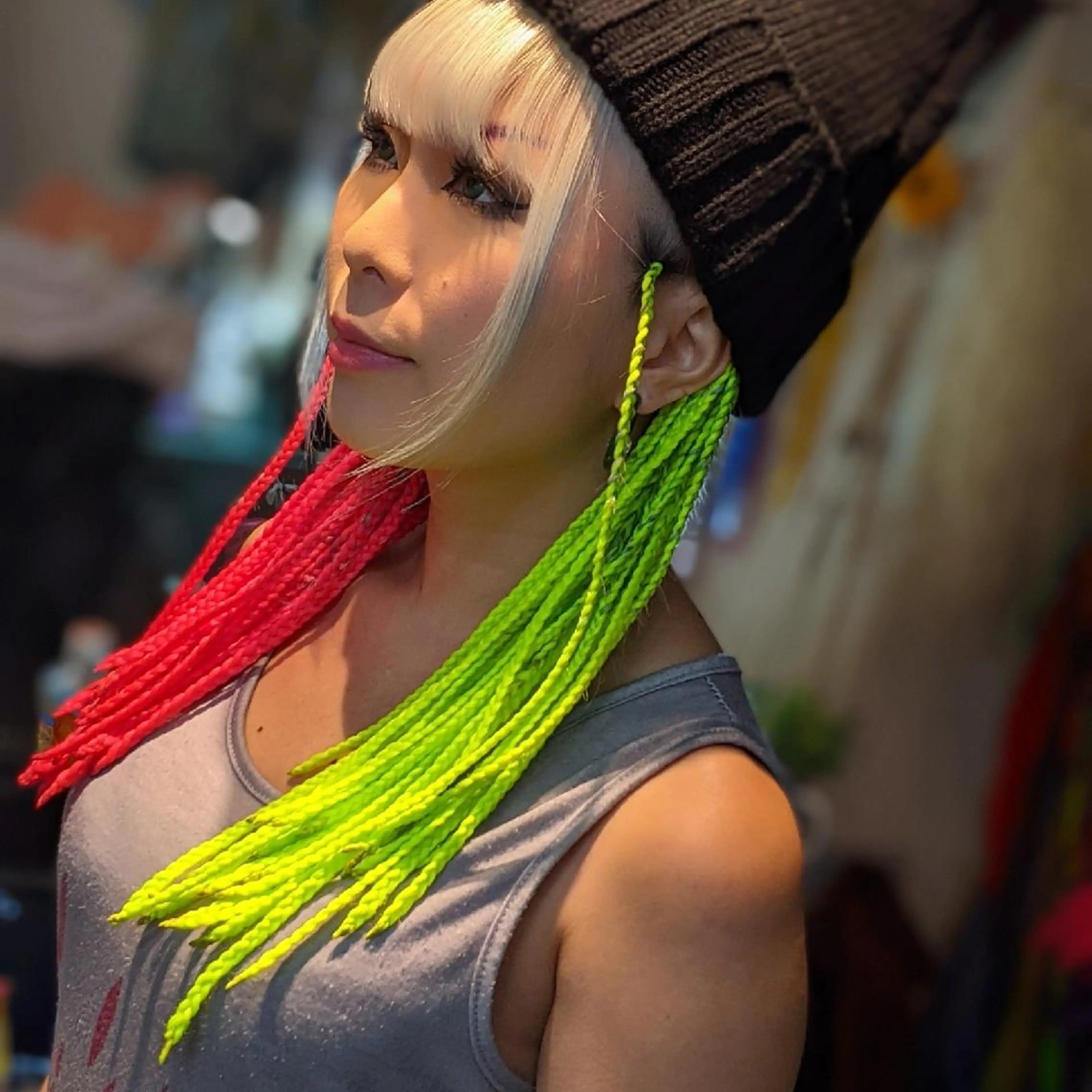 セミロング ヘアアレンジ エクステ scamp ★のヘアスタイル