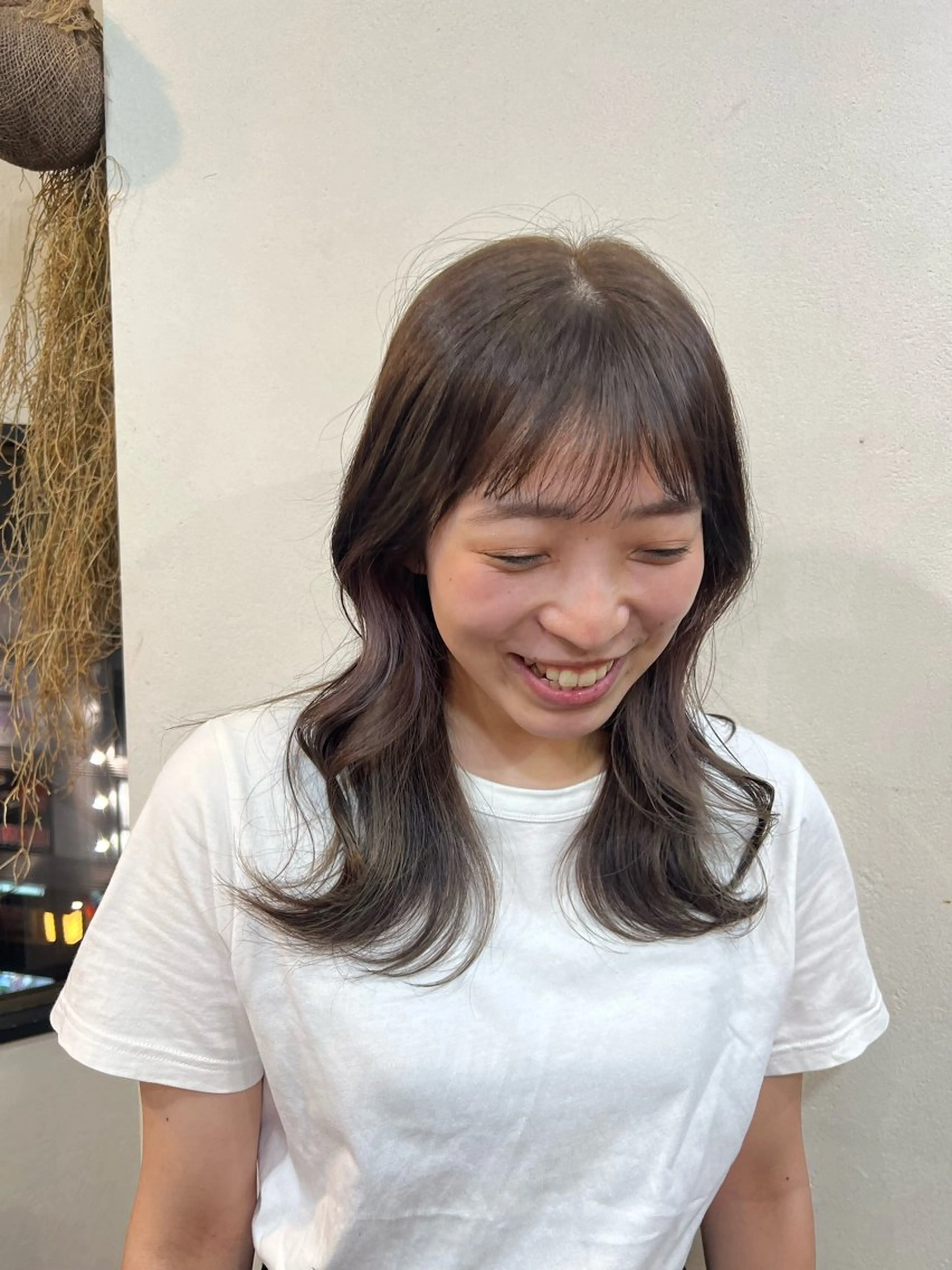 ミディアム カラー インナーカラー 韓国ヘア 🎀華澄のヘアスタイル