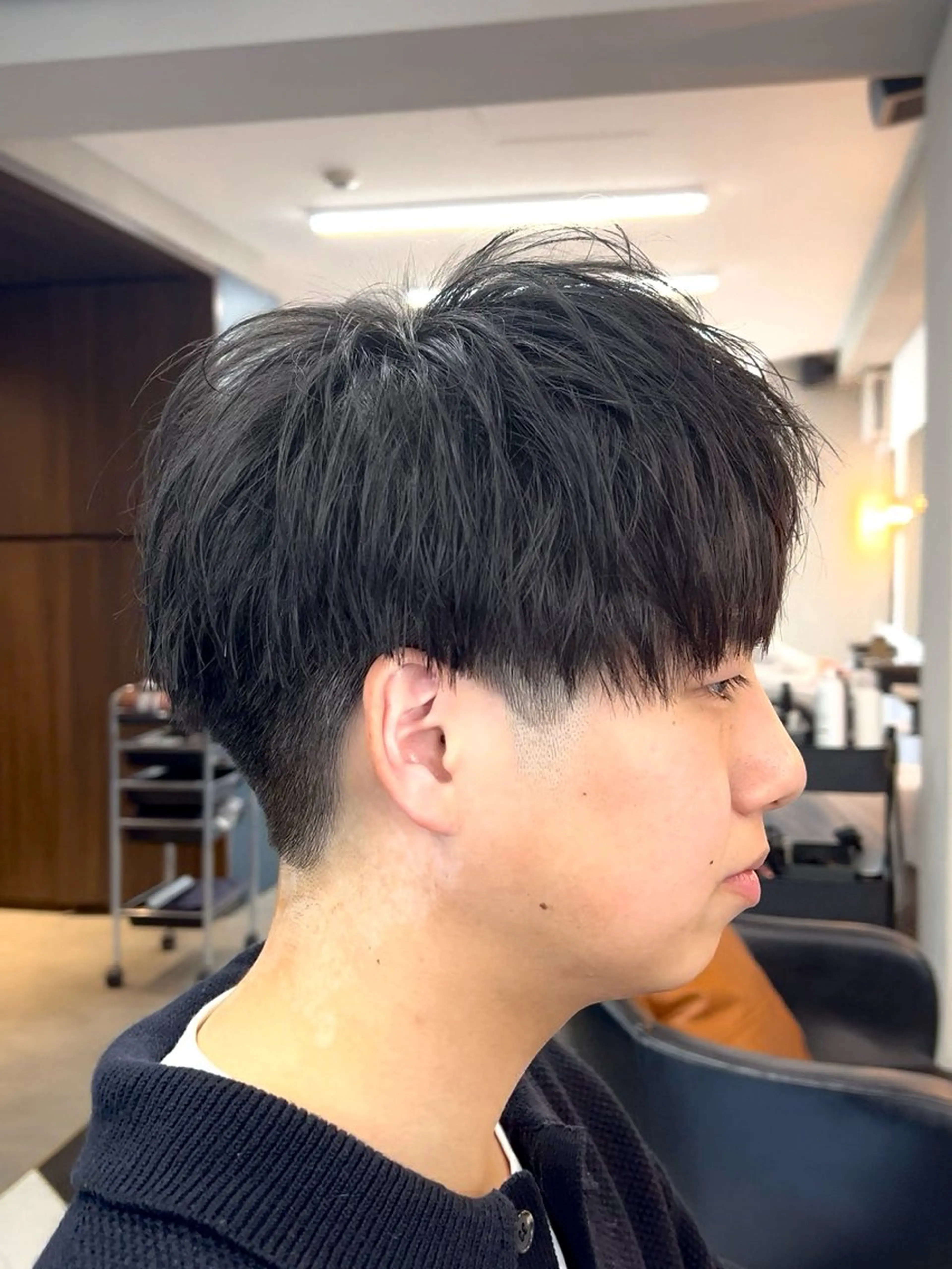 ショート カラー パーマ ヘアアレンジ メンズ 伊藤 陸のヘアスタイル