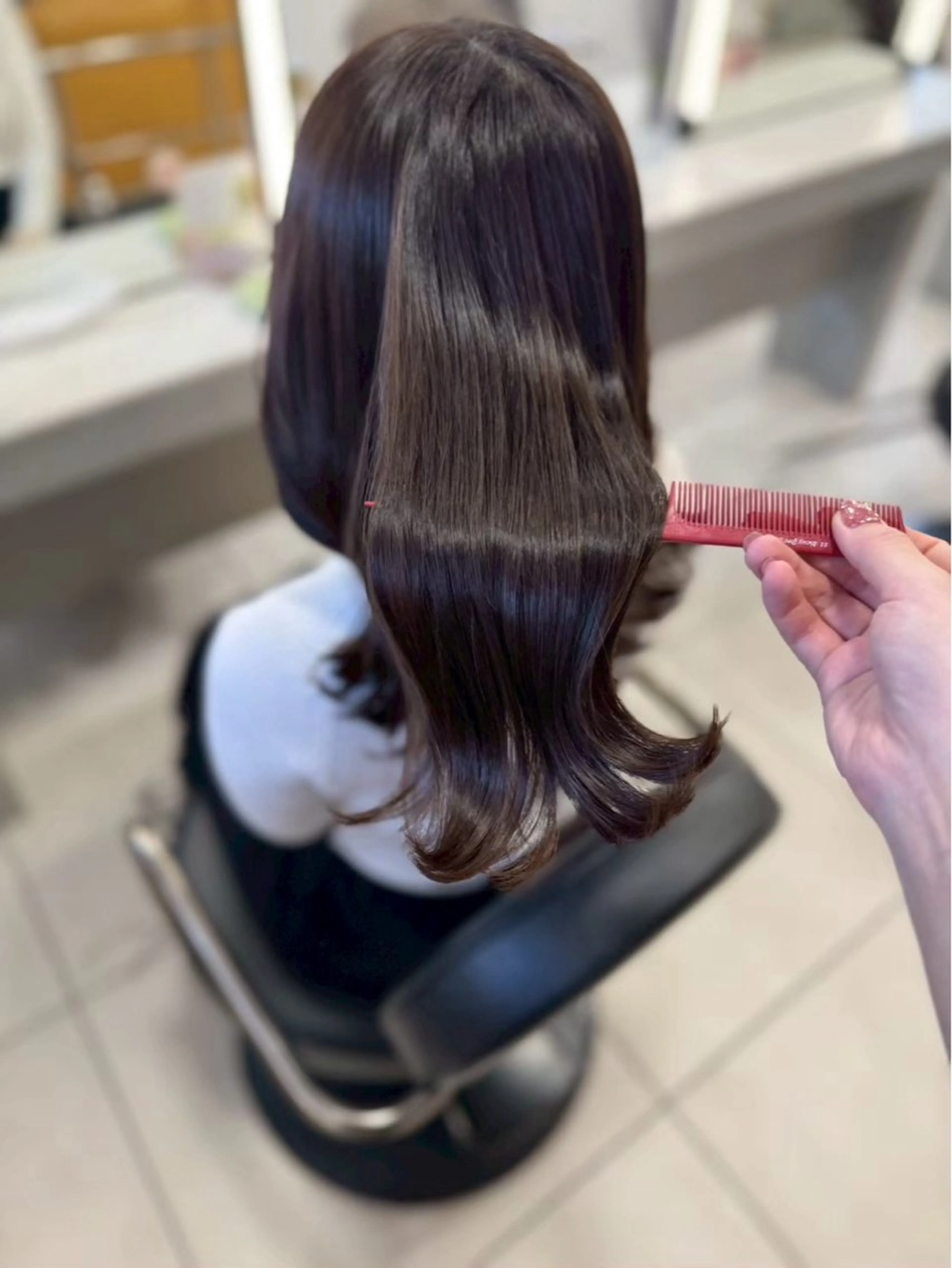 ロング ✨️髪質改善✨️ツヤ カラー✨️竹脇美奈のヘアスタイル