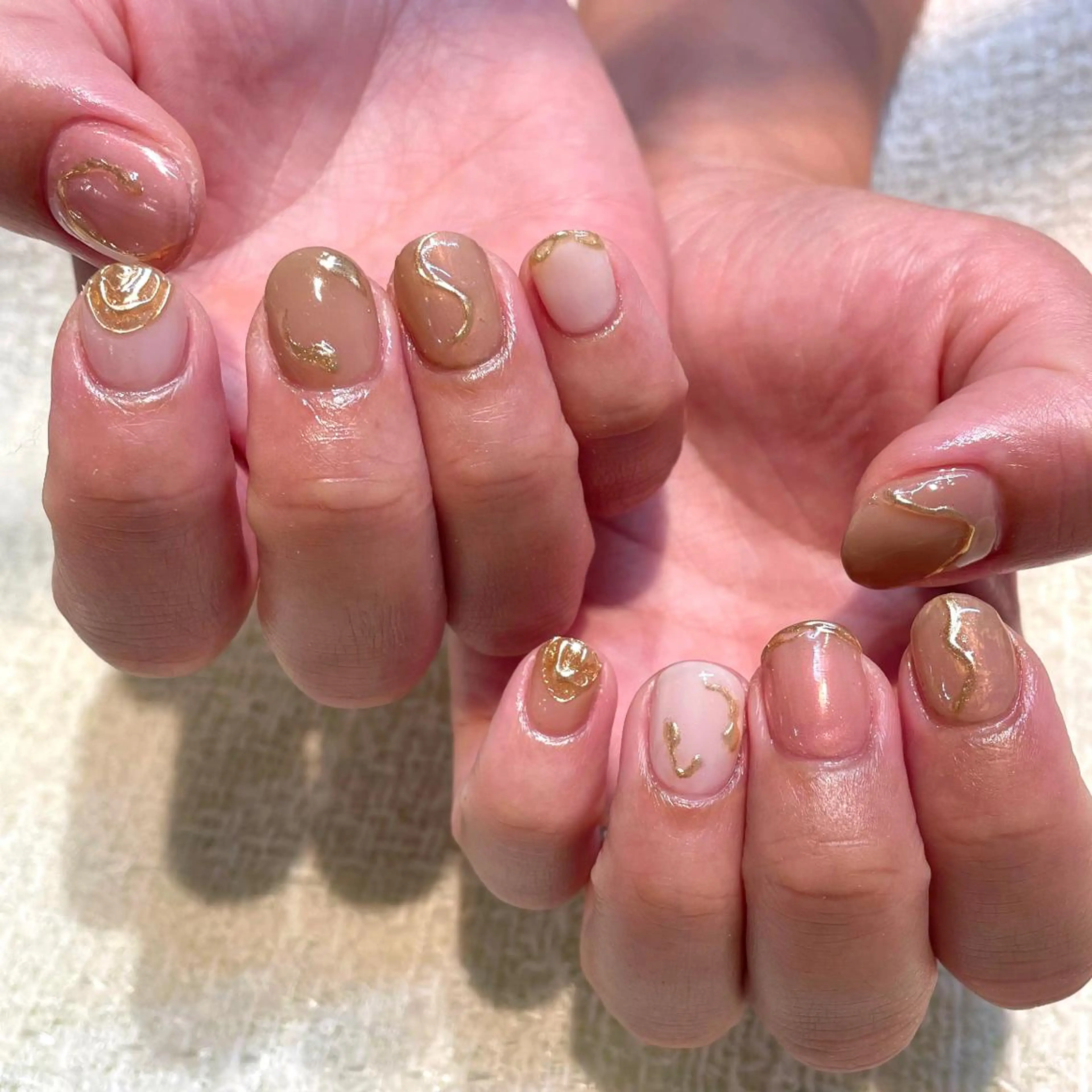 ネイル ハンドネイル 新井 ひなののネイルデザイン