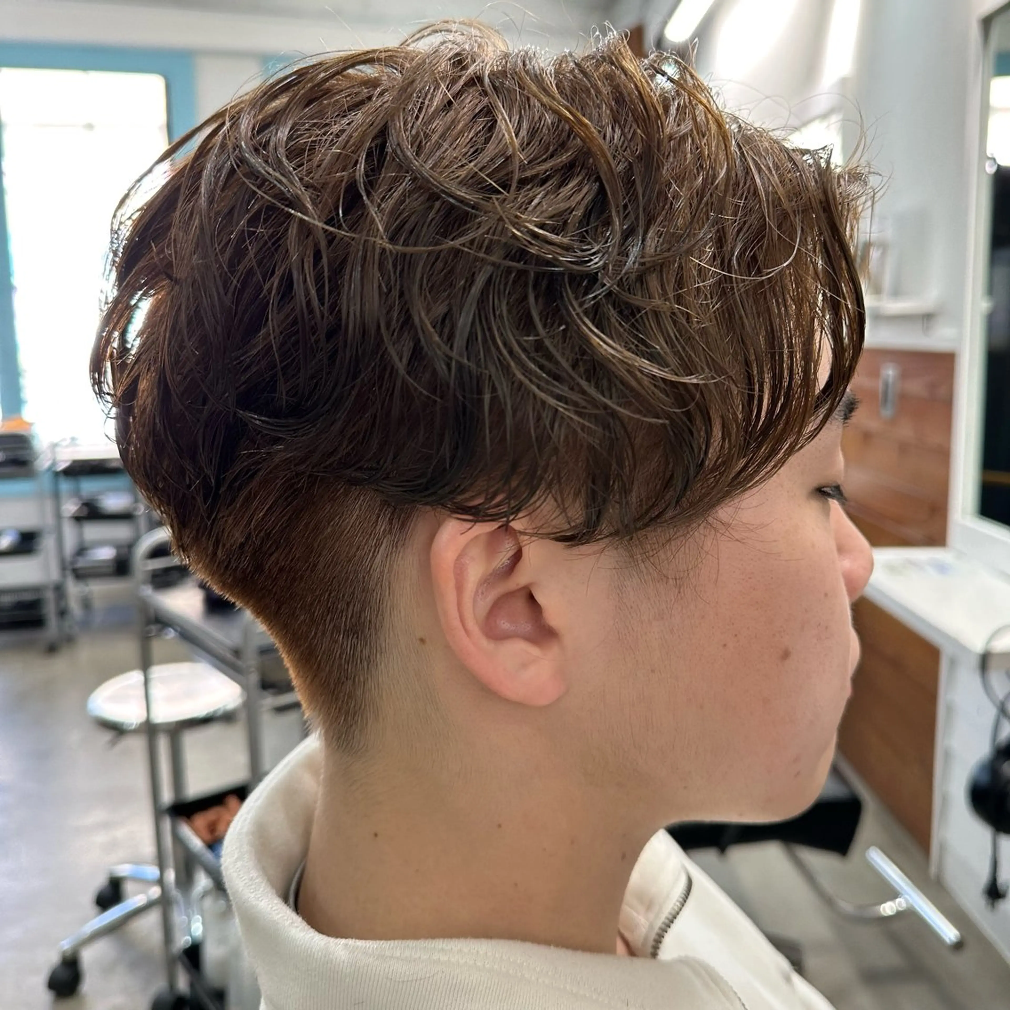 パーマ メンズ メンズパーマ カット パーマ トリートメント ボブ/レイヤー/透明 感カラー/Dai🌿のヘアスタイル