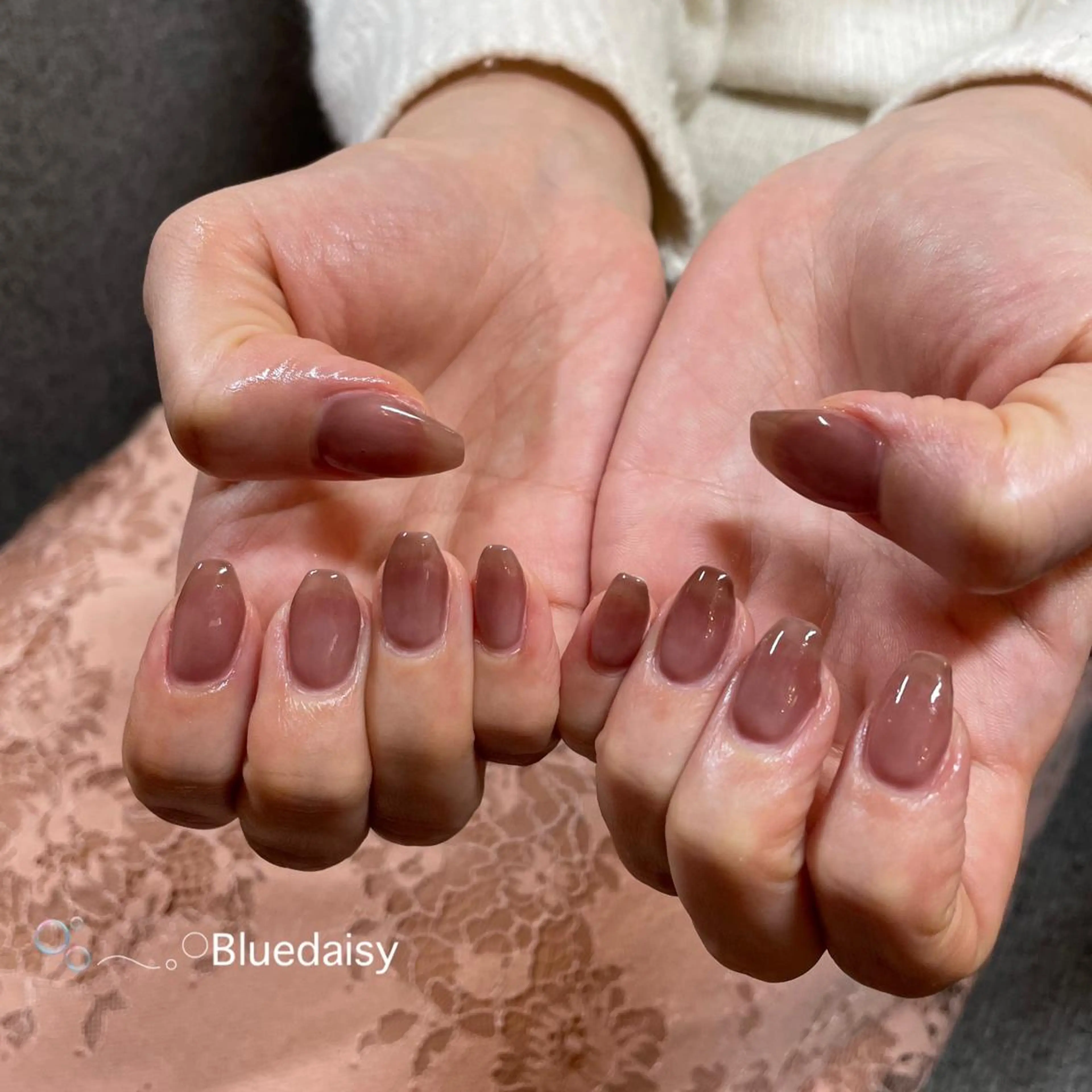 ネイル ブラウン Blue　daisy　栄本店 【ブルーデイジー】所属・Blue daisy 栄本店のネイルデザイン