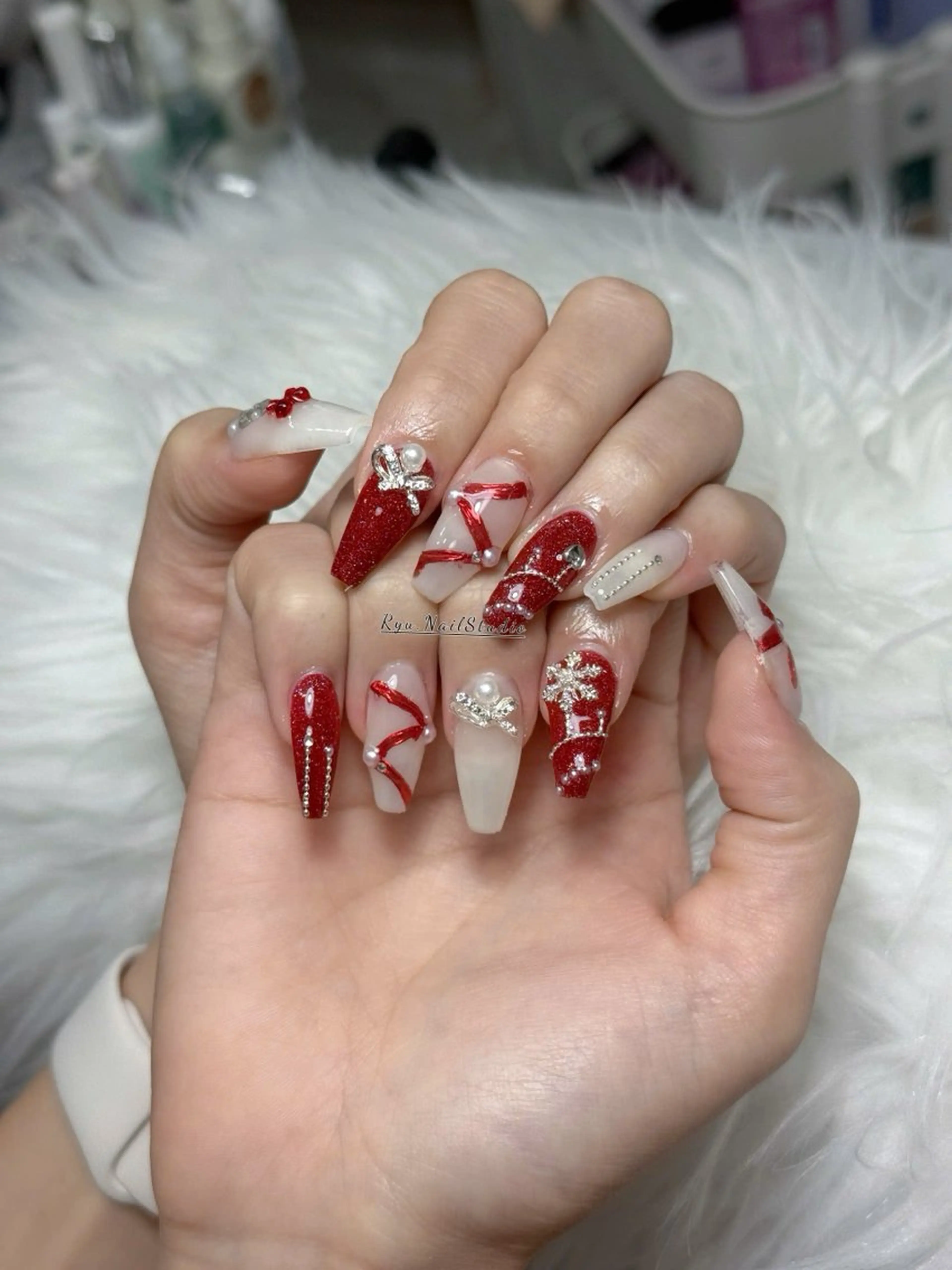 ネイル アートネイル ジェルネイル マグネットネイル ニュアンスネイル シンプルネイル ハンドネイル Ryu Nail NekoChanのネイルデザイン