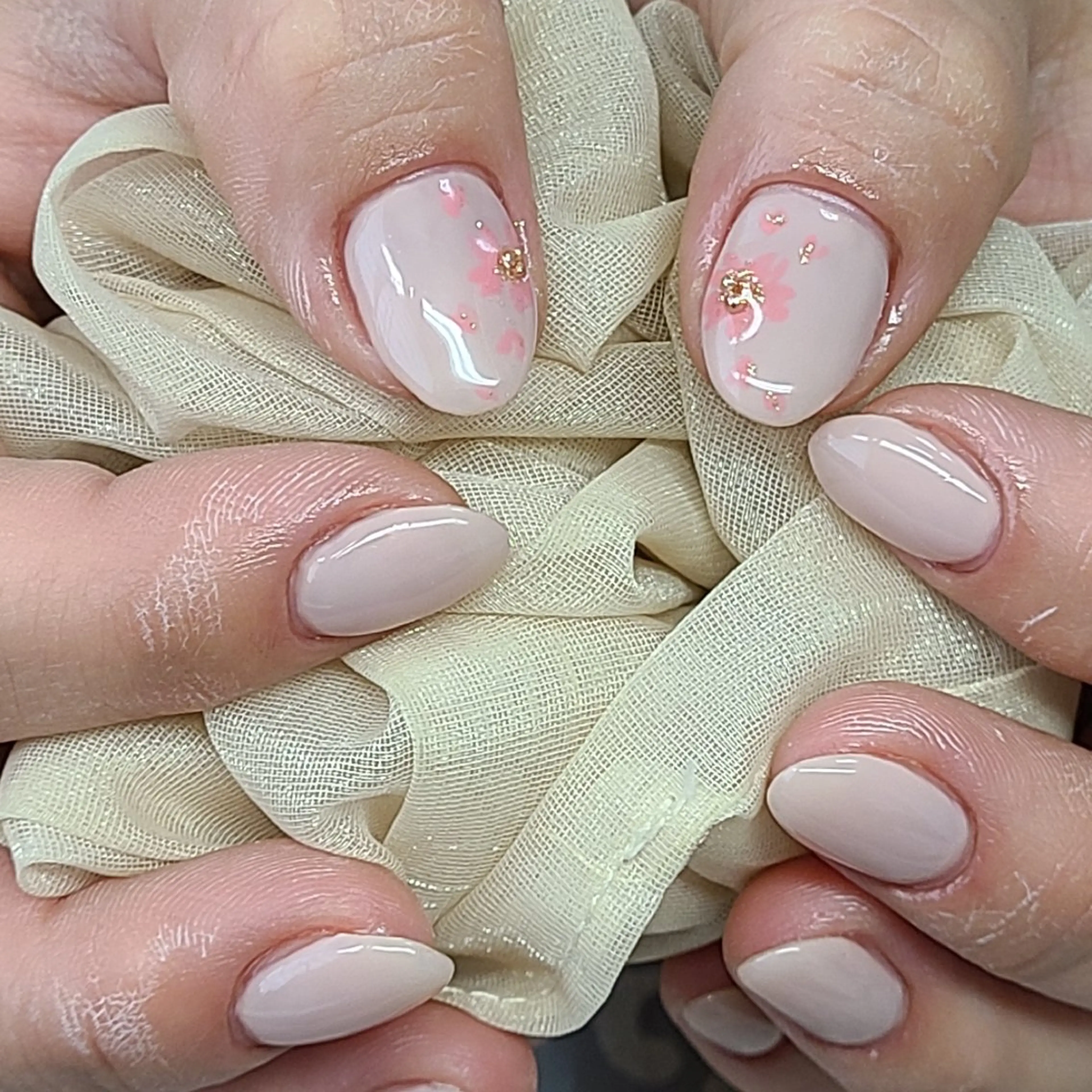 ネイル アートネイル 桜ネイル 入学式 フラワーネイル 卒業式 Nail  Ai    のネイルデザイン