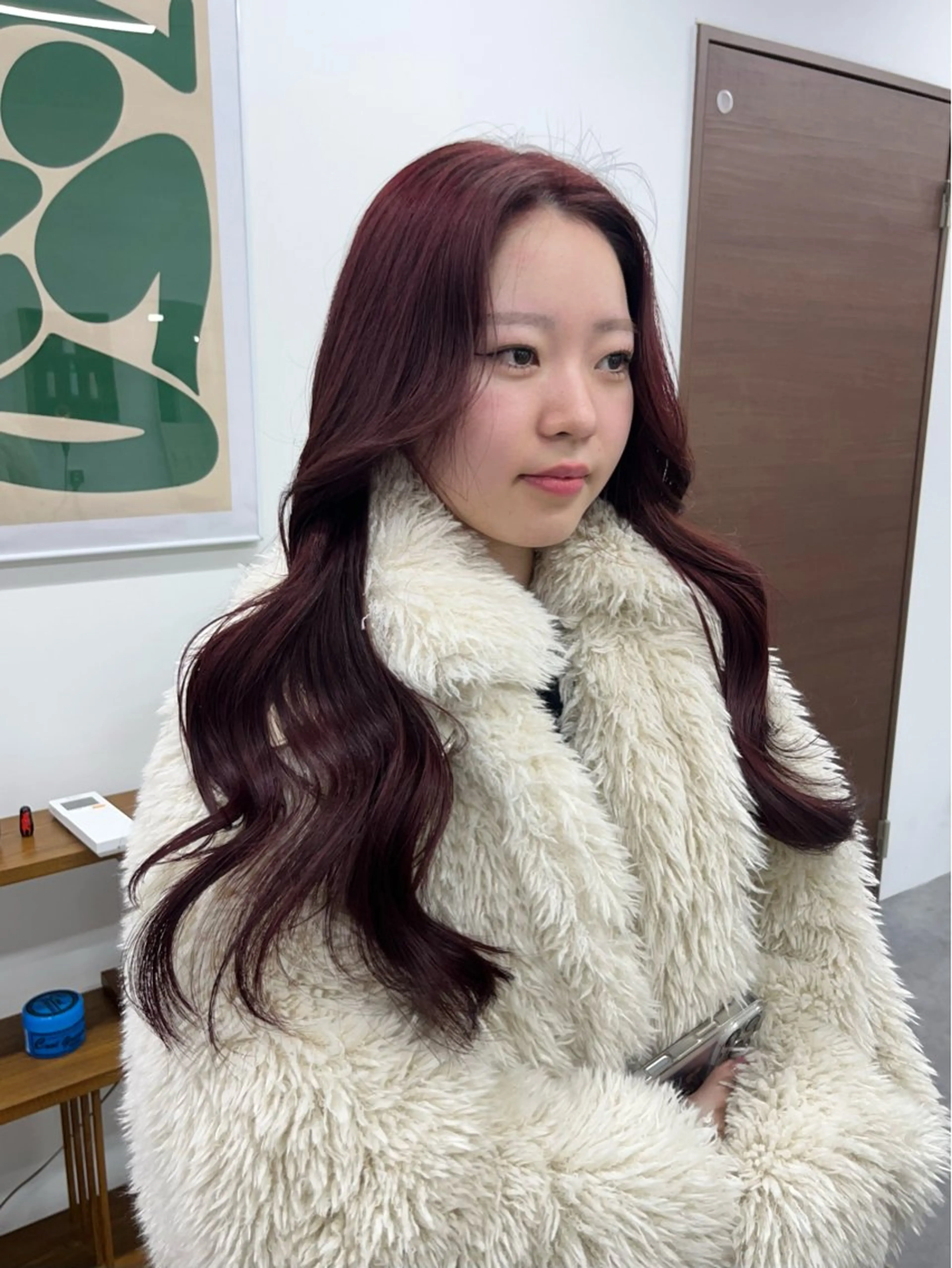 カラー レッドカラー カット ヘアカラー 🟣niw SHUNNA🟣のヘアスタイル