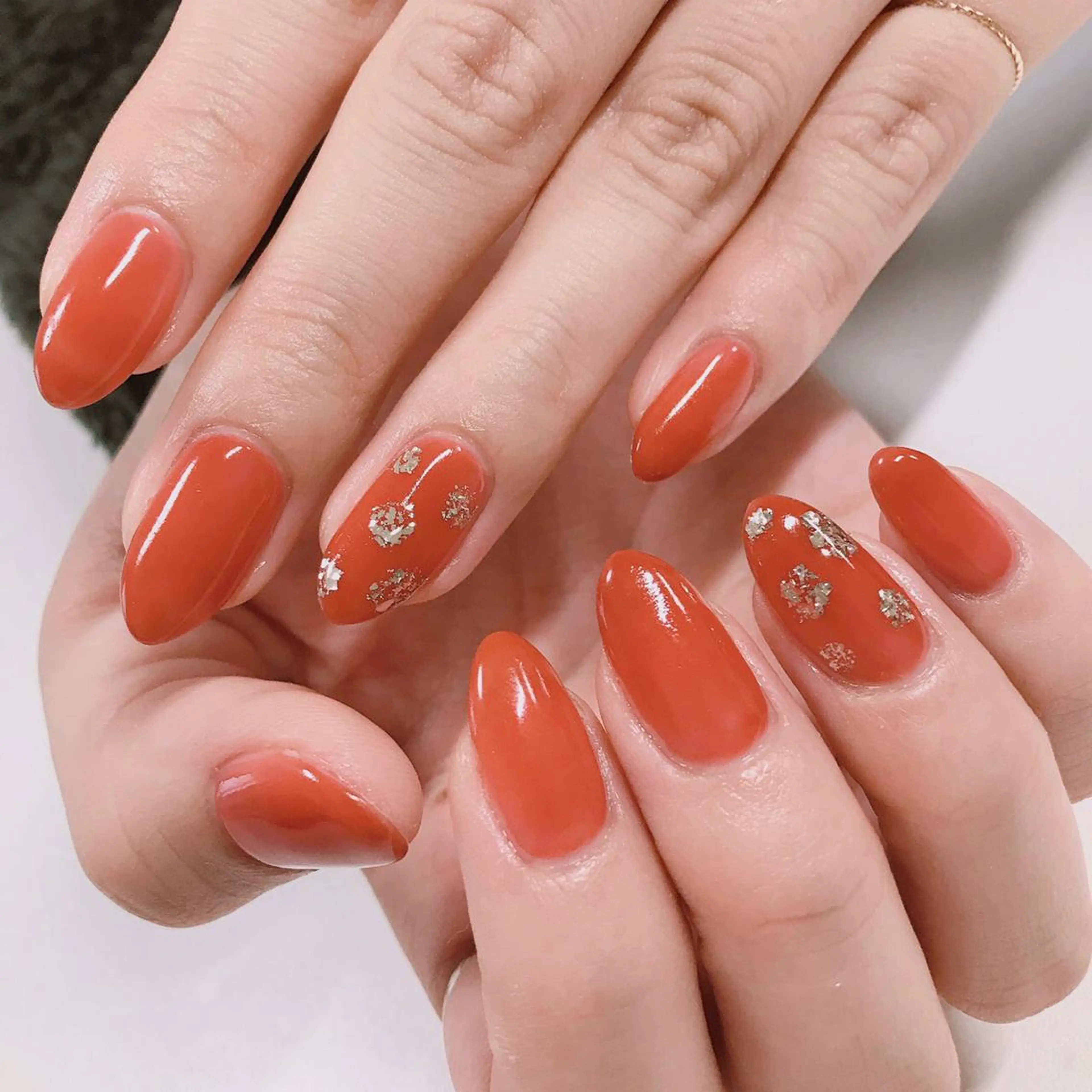 ネイル アートネイル 長さ出し フットネイル グリーン ニュアンスネイル Lily Roseスタッフ一同のマツエク・マツパデザイン