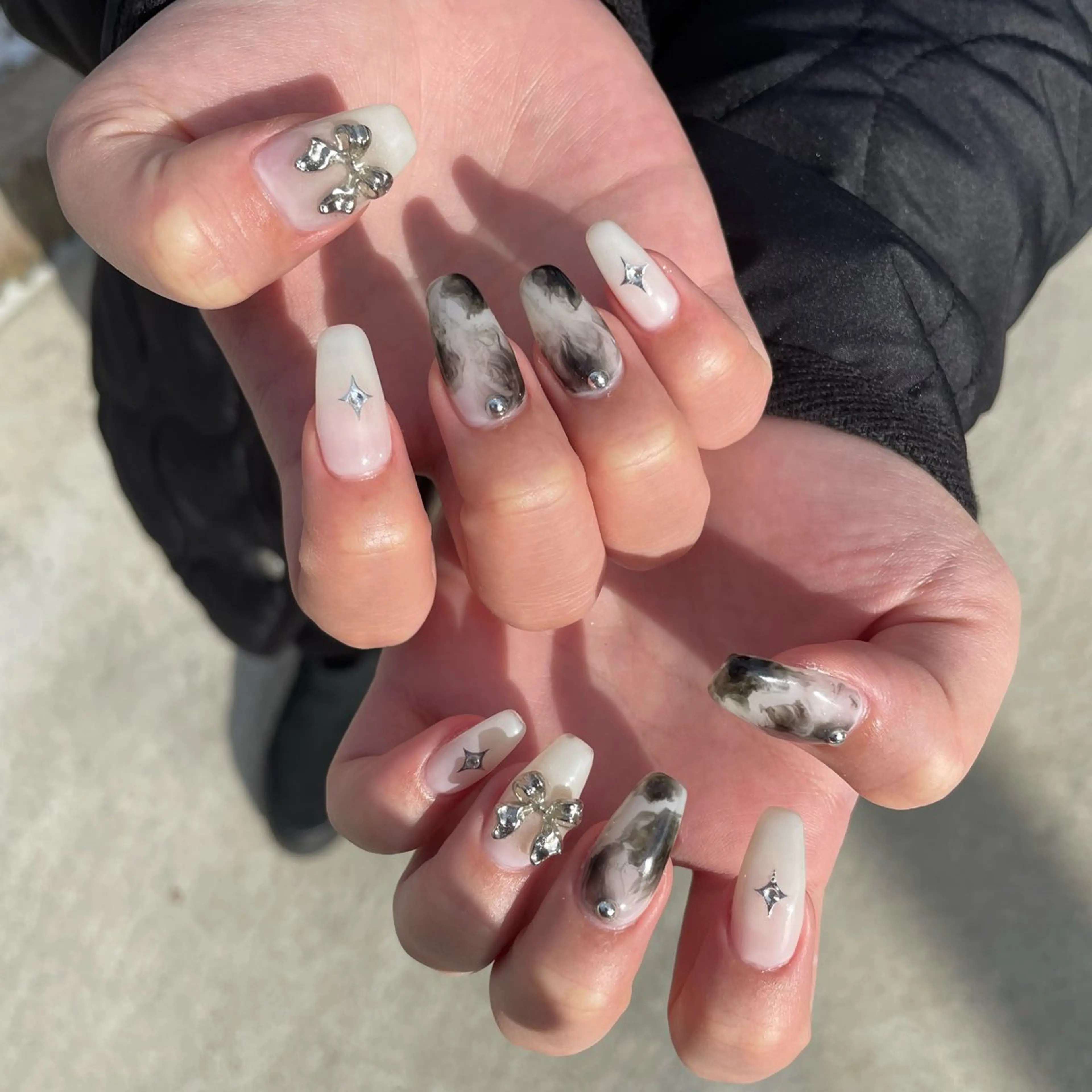 ネイル ハンドネイル Sea  nail by emaのネイルデザイン