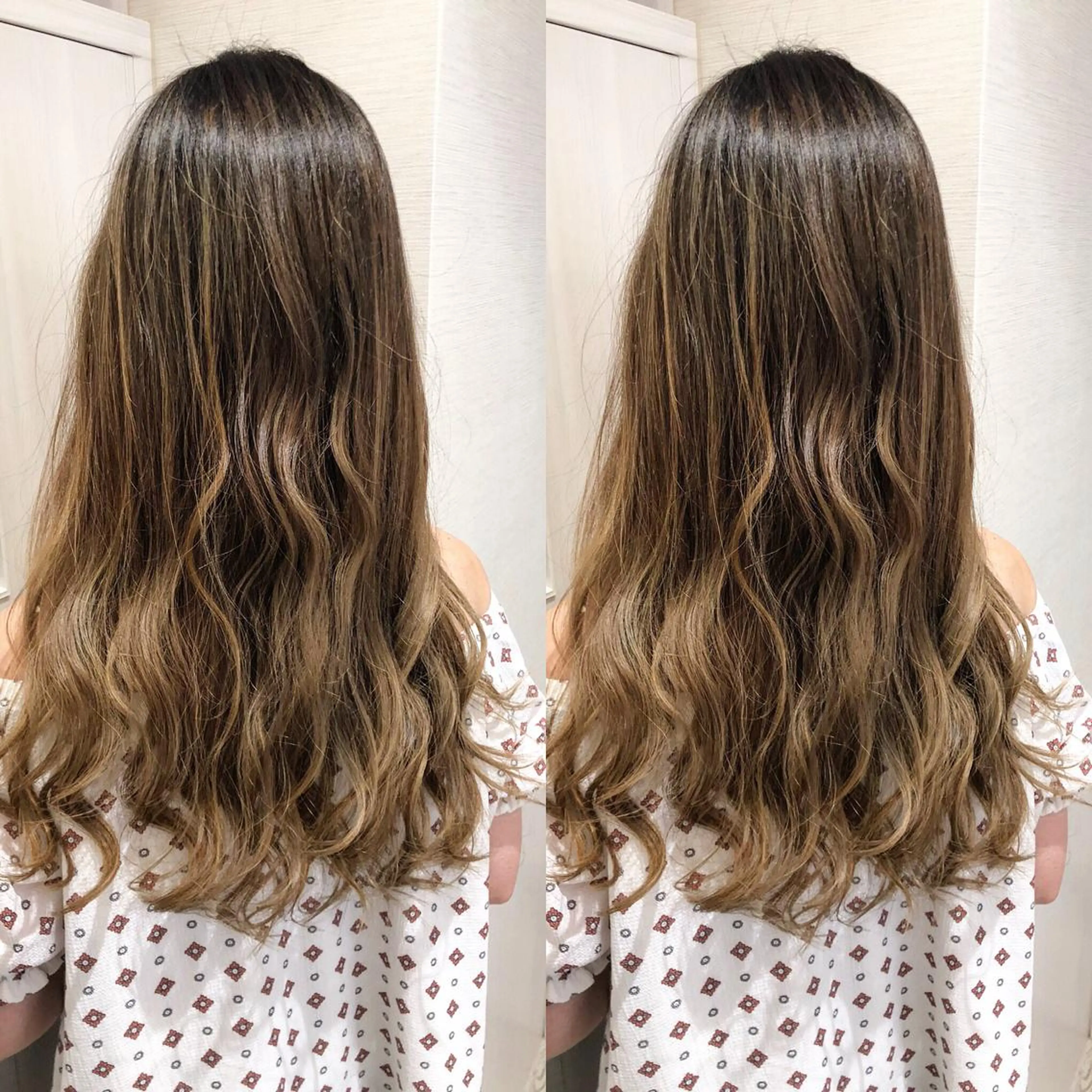 ロング カラー アディクシーカラー アッシュ バレイヤージュ ベージュカラー 透明感カラー 三鷹で1番ショート ボブをカットする新谷のヘアスタイル