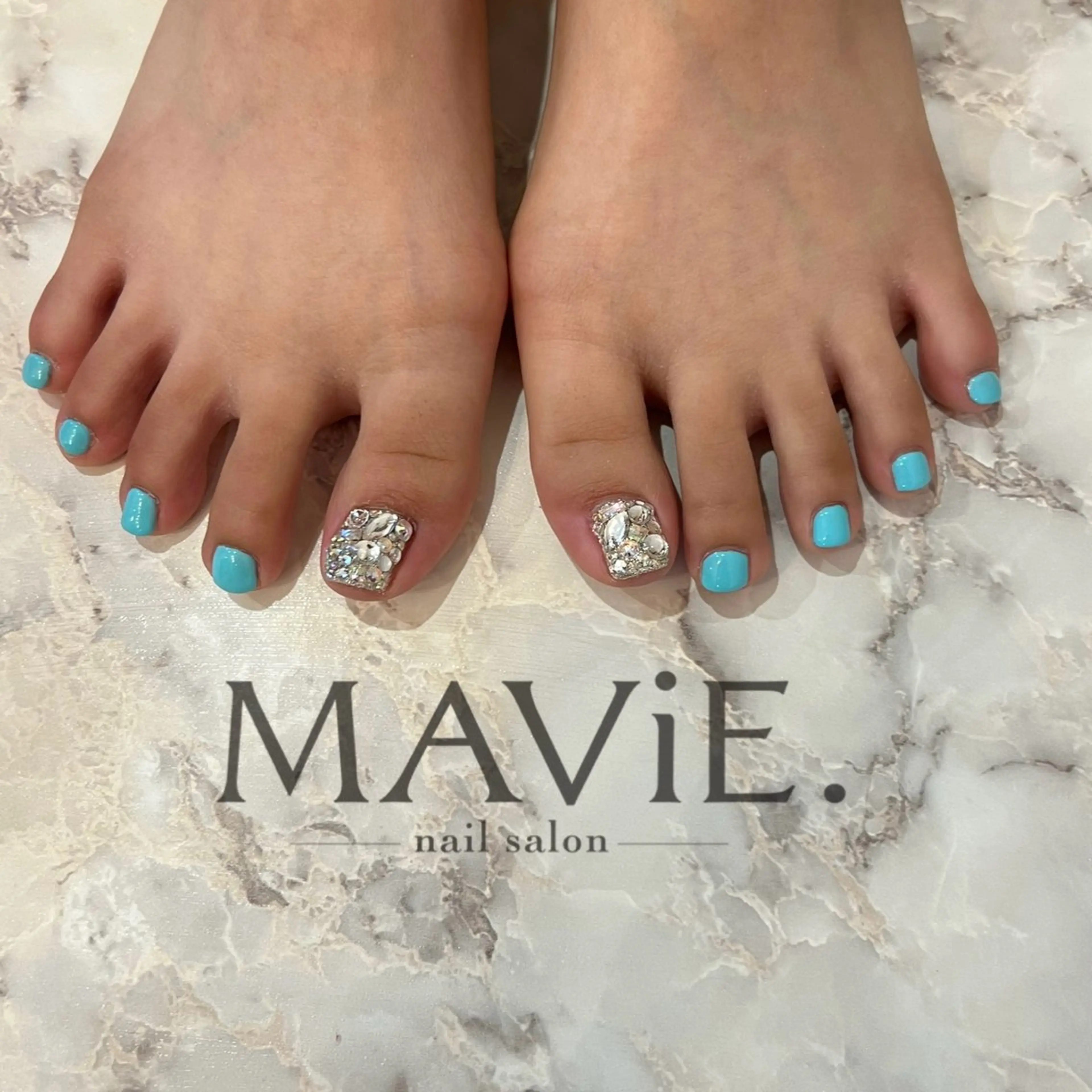 【フット】親指アートつけ放題の写真