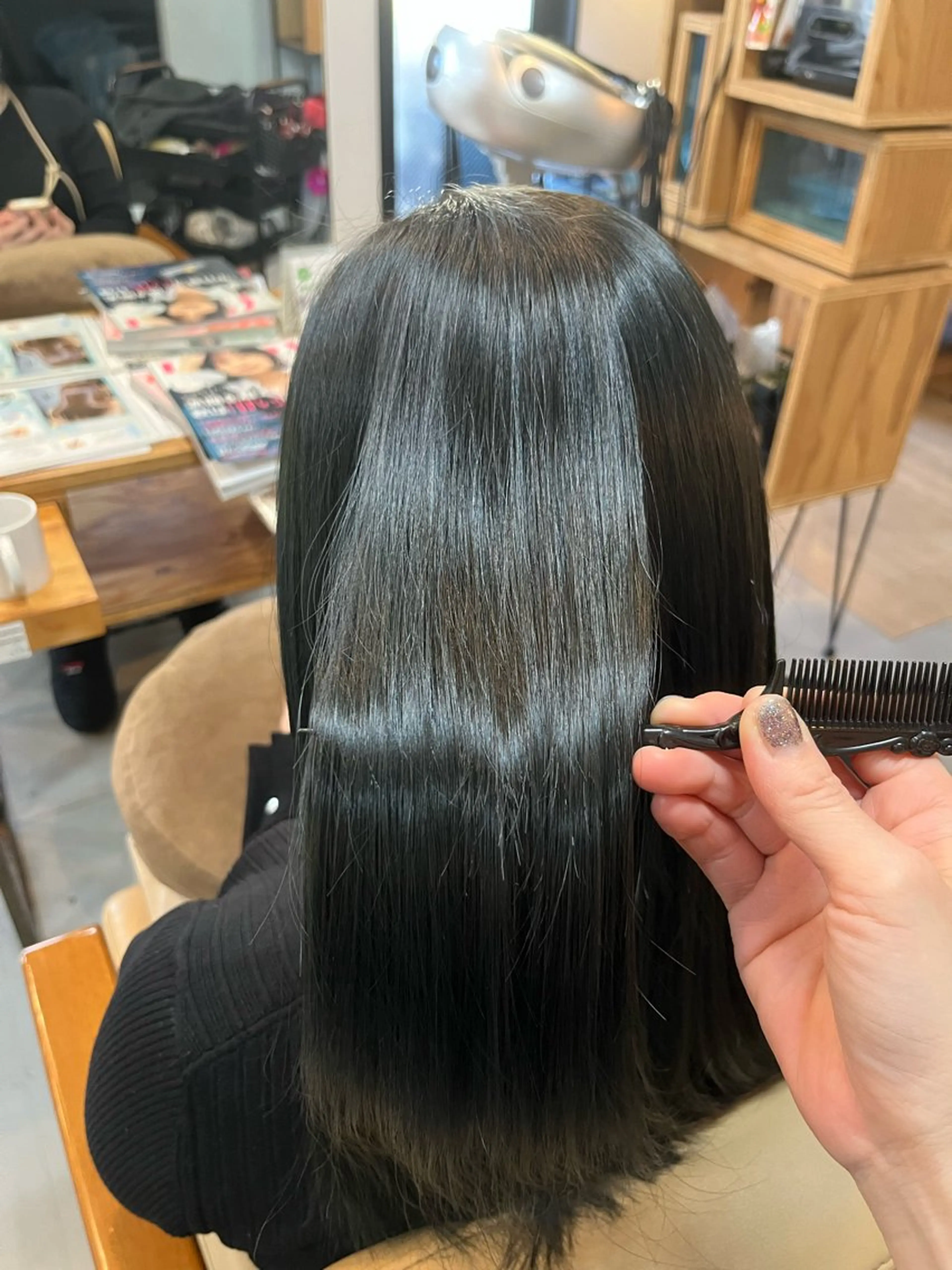 ミディアム アッシュ カット ヘアカラー トリートメント JUNO所属・阪神西宮★JUNO 川﨑温子のヘアスタイル