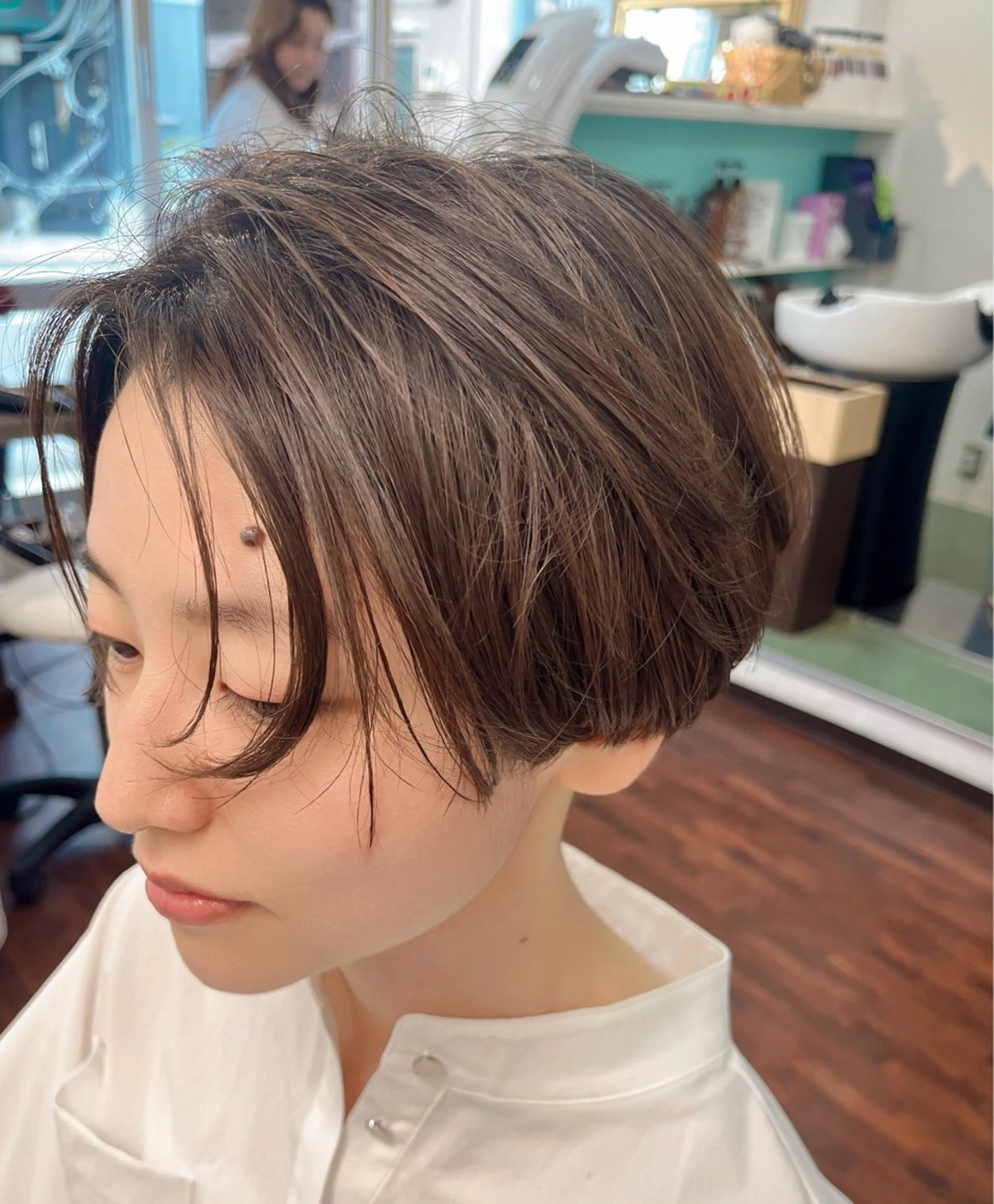 ショート ショートヘア 南里  梨奈のヘアスタイル