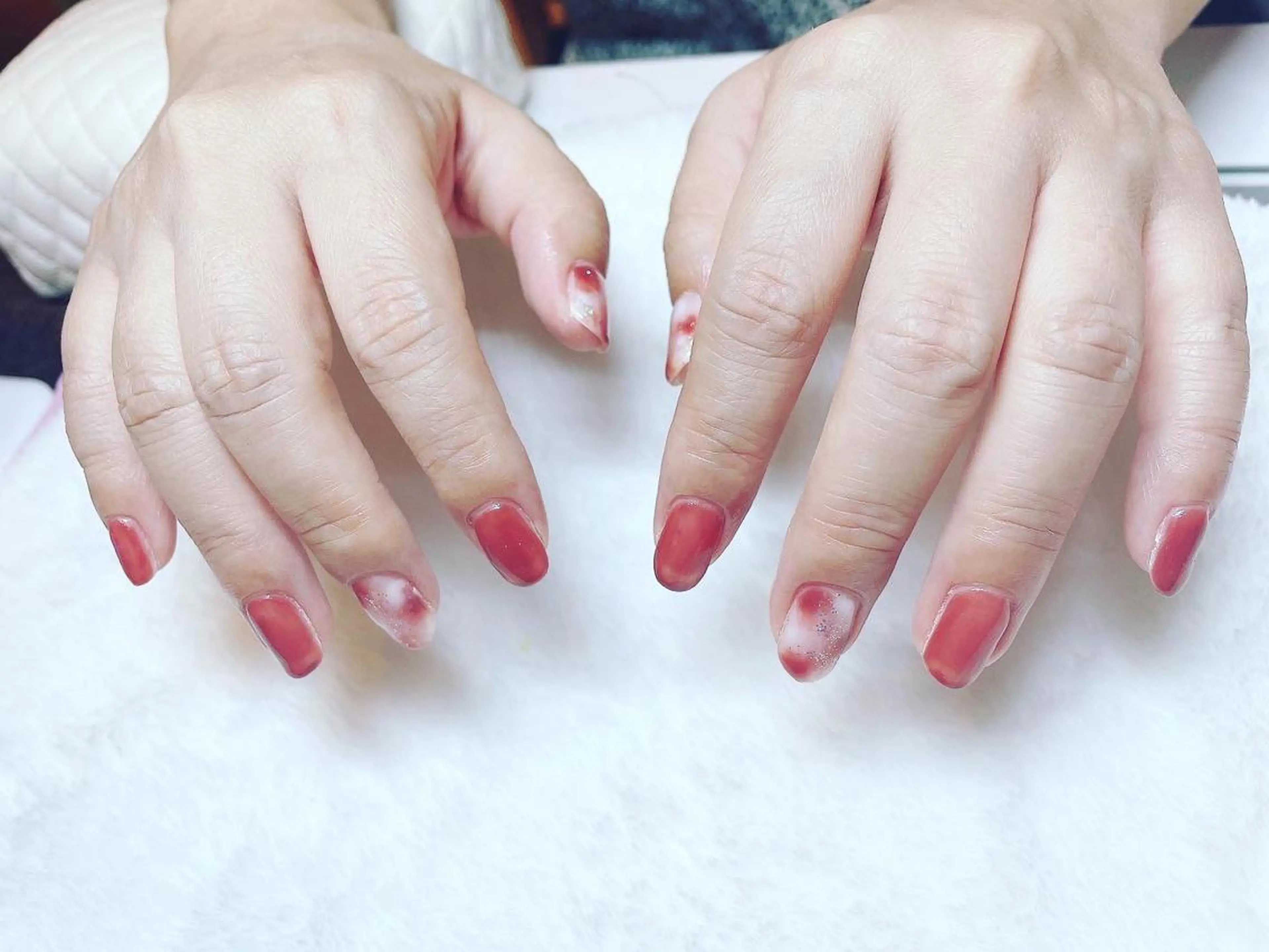 ネイル ラメ(グリッター) ニュアンスネイル 頑張る女性の味方✴︎ M.i　nail ♡のネイルデザイン