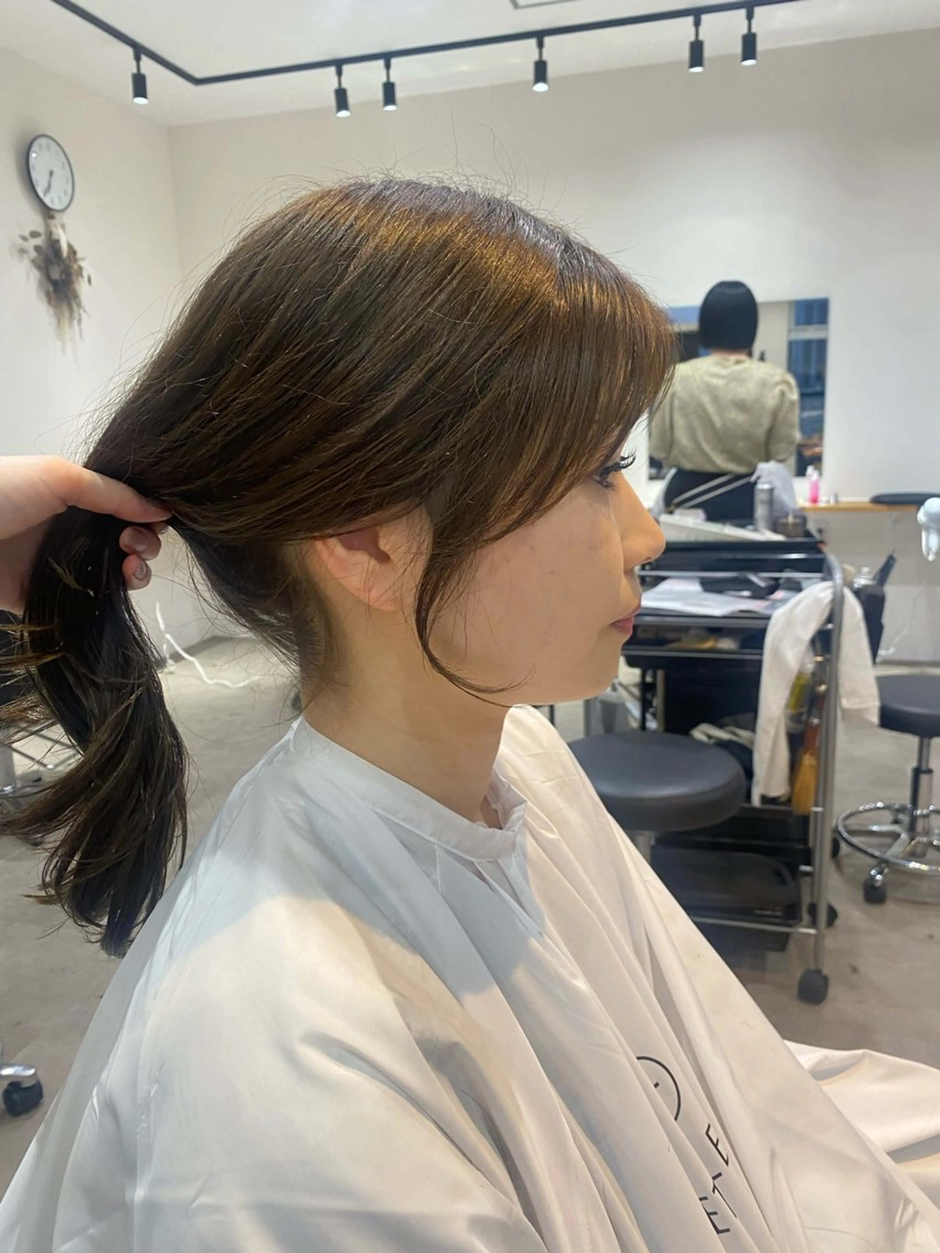 セミロング 韓国風ヘア サイドバング カット ヘアカラー 韓国風hair💕 Kanonのヘアスタイル