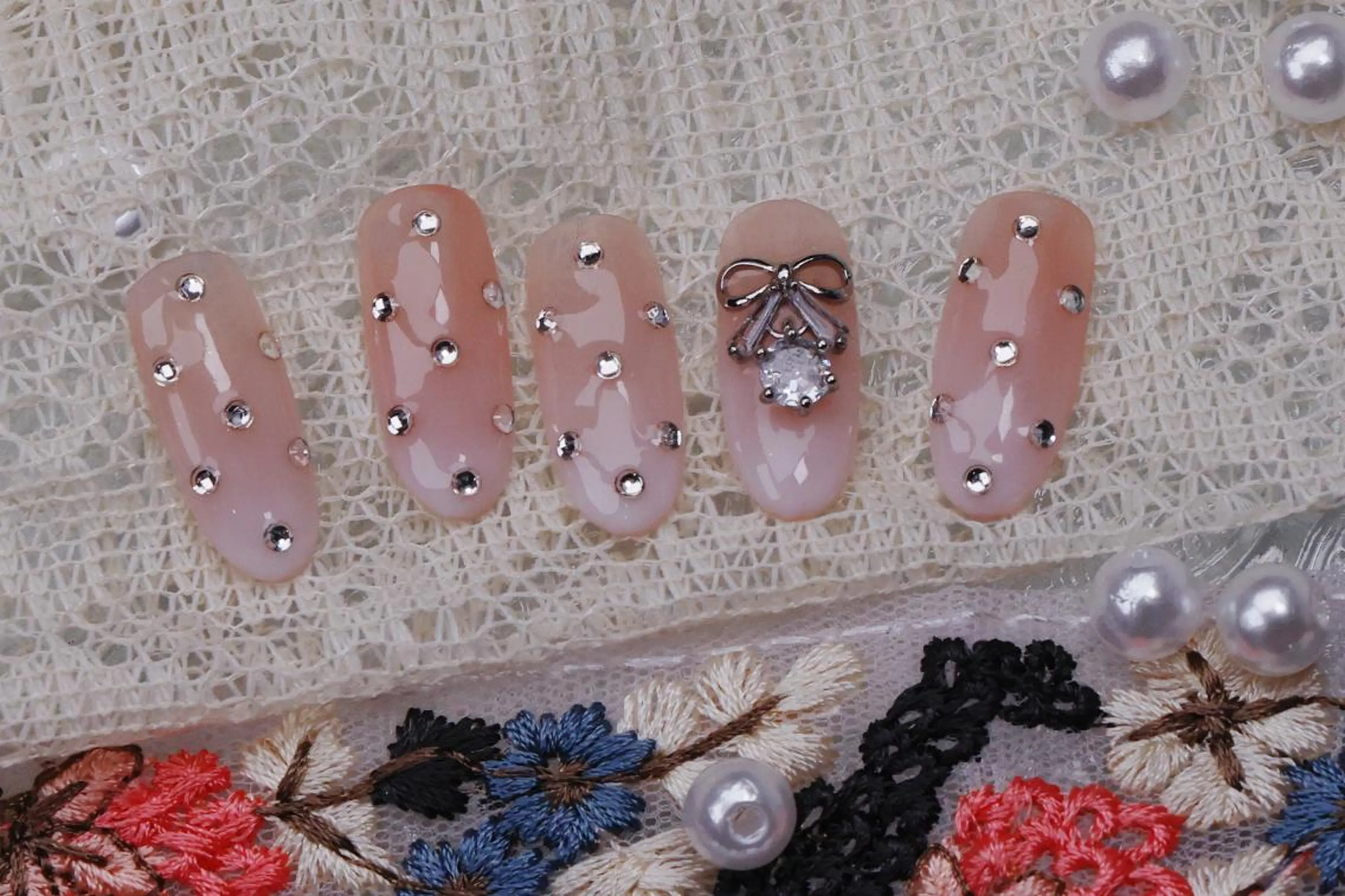 ネイル ハロウィン ロングネイル マグネットネイル スカルプネイル ネイルチップ MSSugar Nailのネイルデザイン