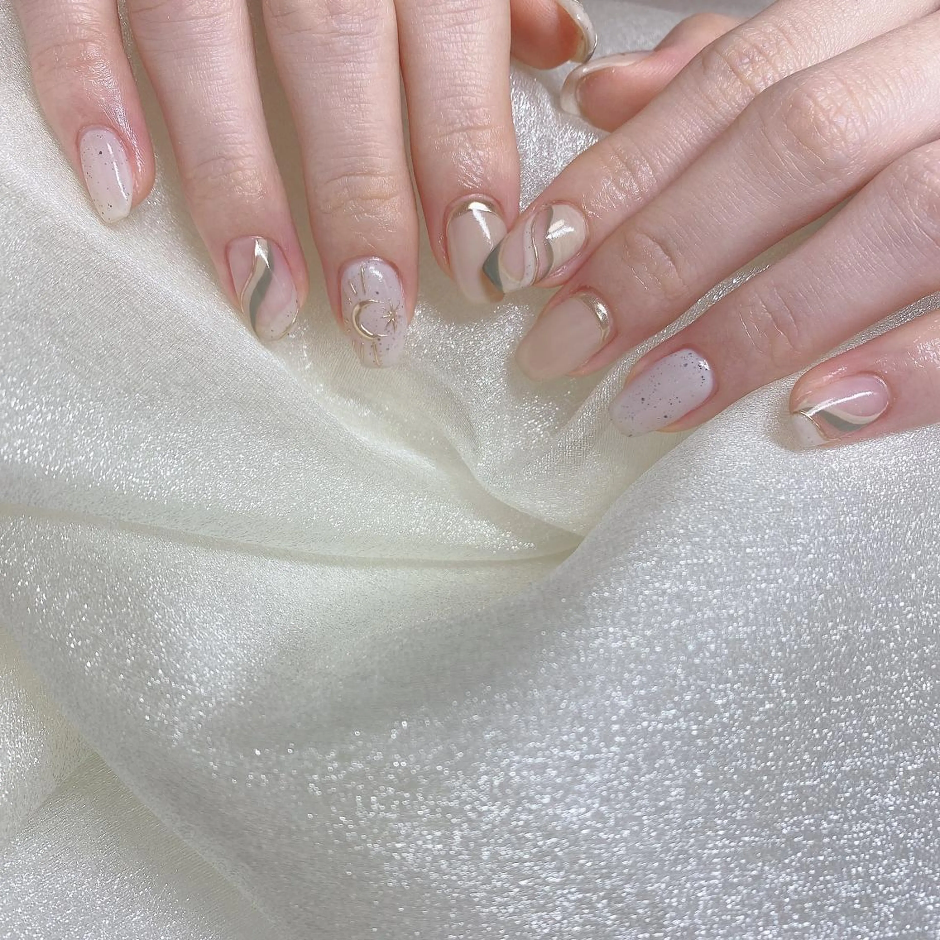 ネイル アートネイル ミラーネイル ハンドネイル Sympa:) YURIKAのネイルデザイン