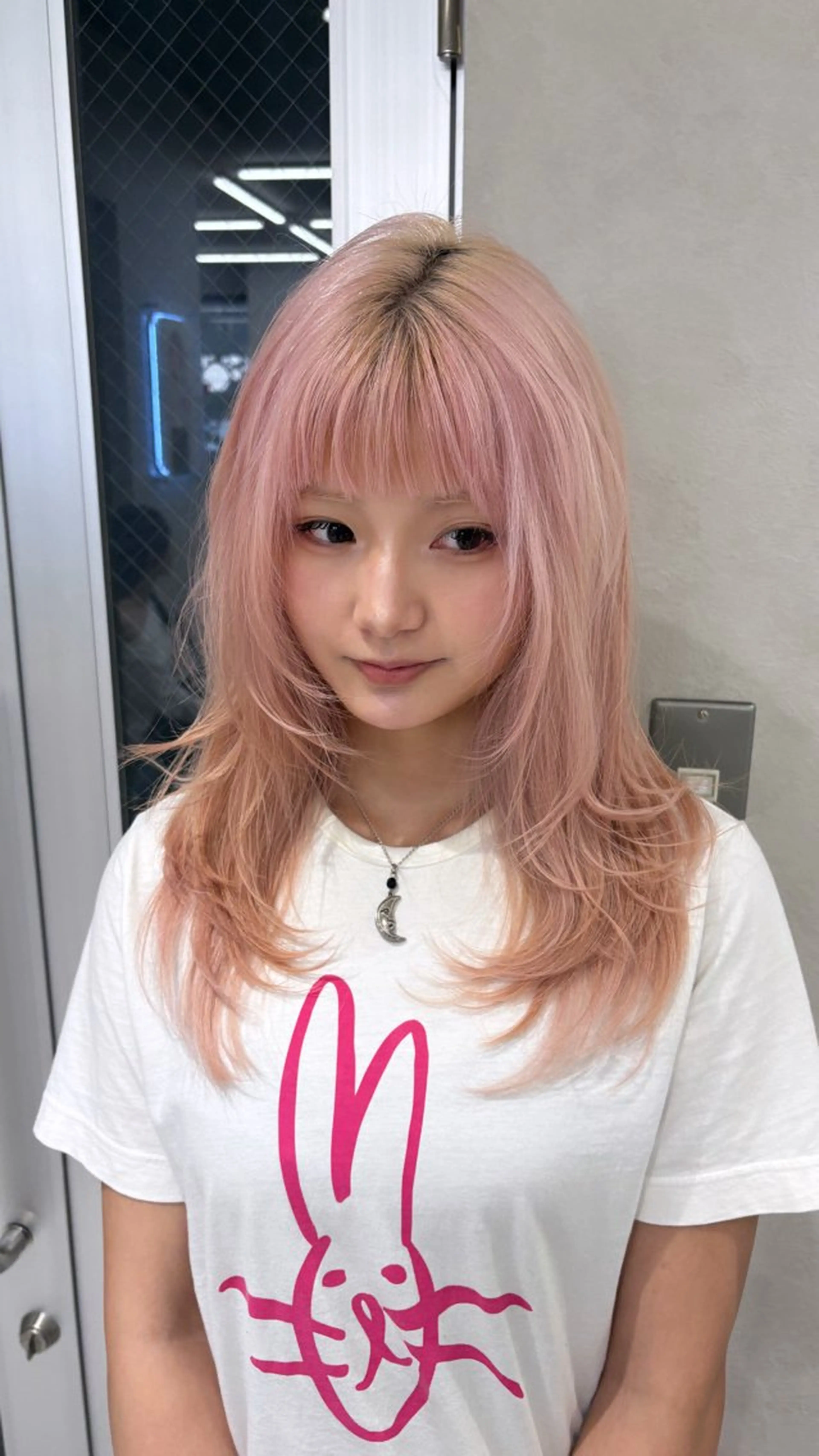 セミロング ハッシュカット ハイレイヤー 韓国風ヘア レイヤーカット Yuta✂︎ 韓国レイヤー🪽のヘアスタイル