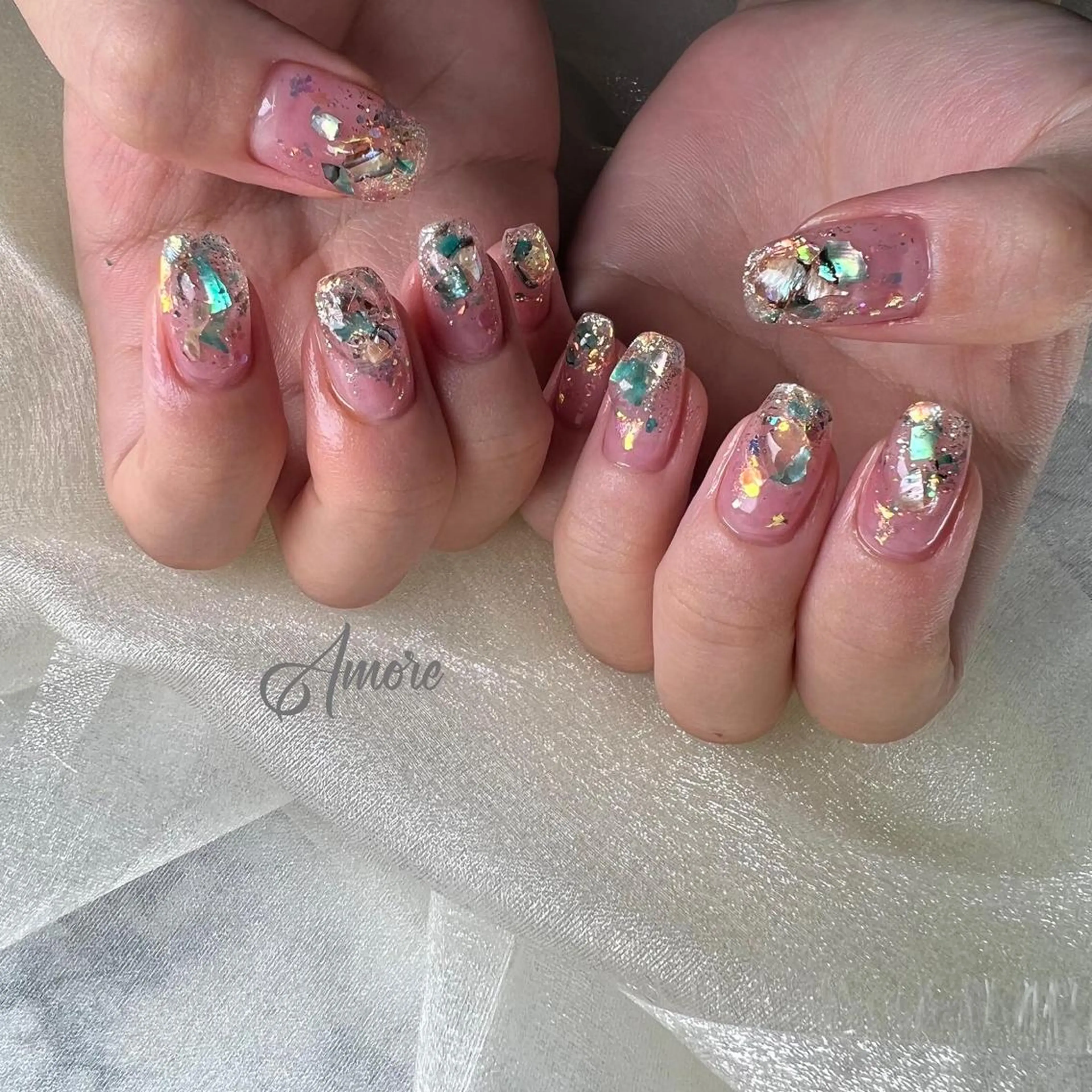 ネイル ジェルネイル 氷ネイル・うるうるネイル マグネットネイル ミラーネイル ニュアンスネイル You kyehwaのネイルデザイン