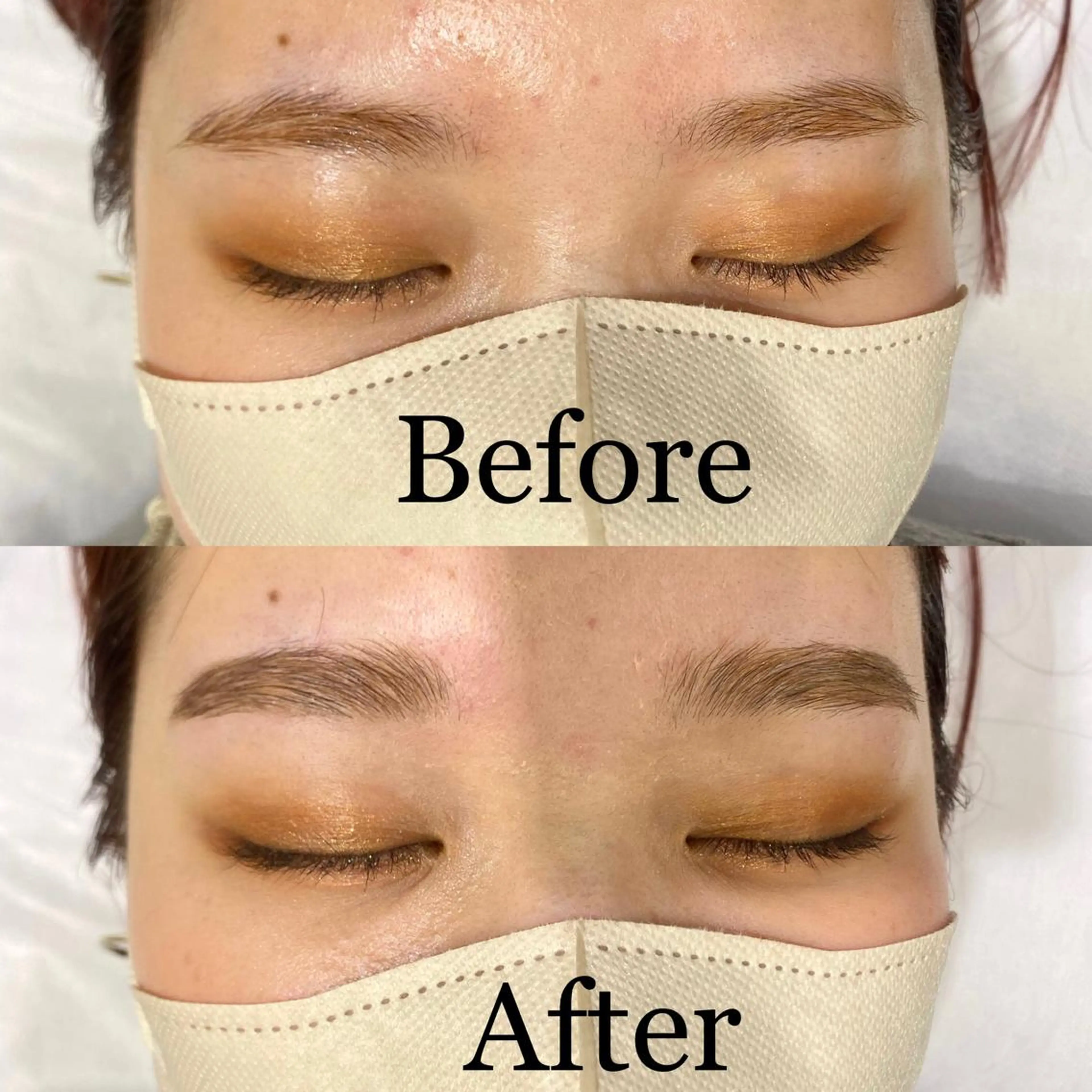 ハリウッドブロウリフト¥6900眉毛の癖をとって、周りの産毛をWax脱毛するので、ブラシでとかすだけでお好きな眉毛に✨の写真