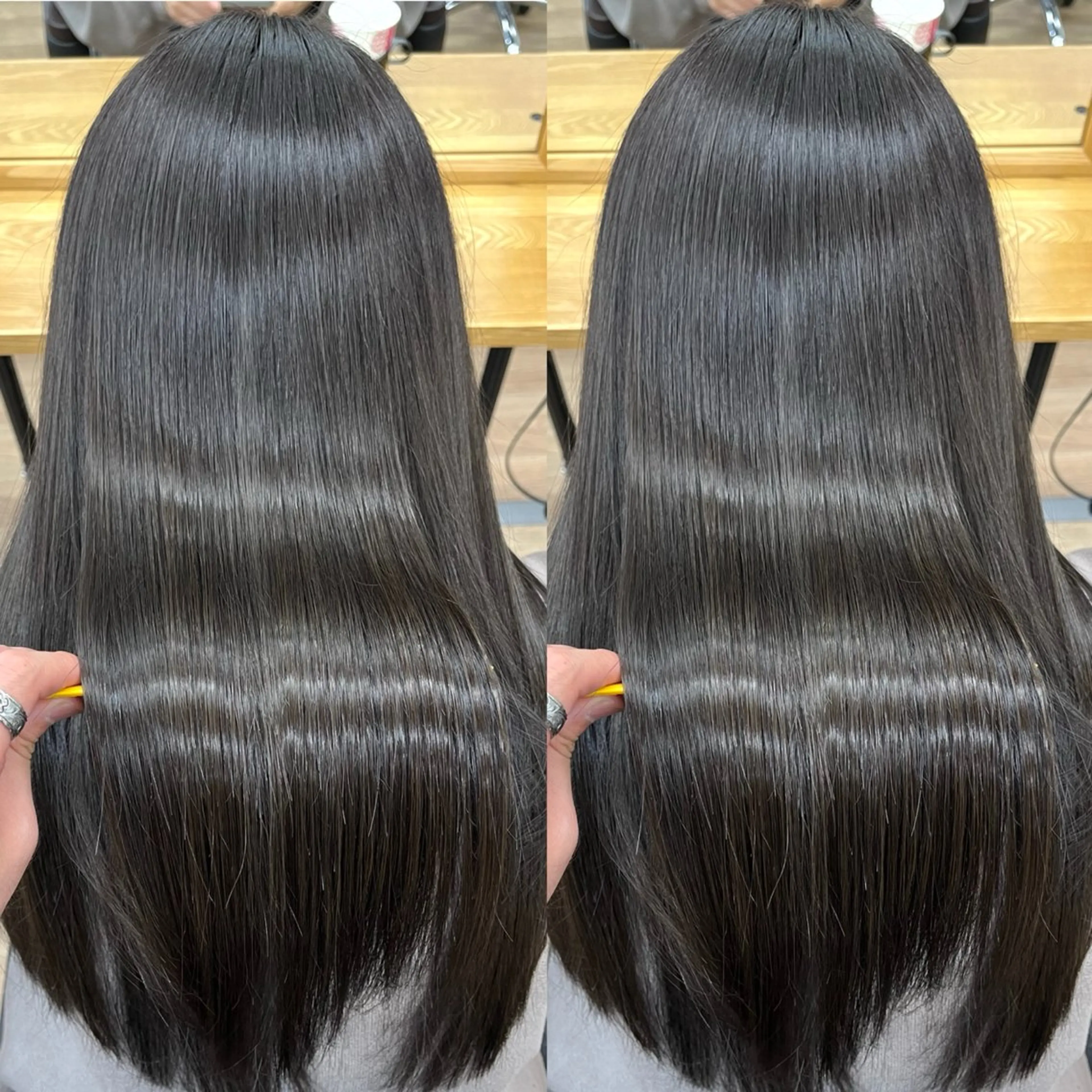 ロング カラー パーマ ヘアアレンジ メンズ ベージュカラー 顔周りカット 髪質改善 レイヤーカット トリートメント カット ヘアカラー トリートメント 💎髪質改善特化💎 RUITOのヘアスタイル