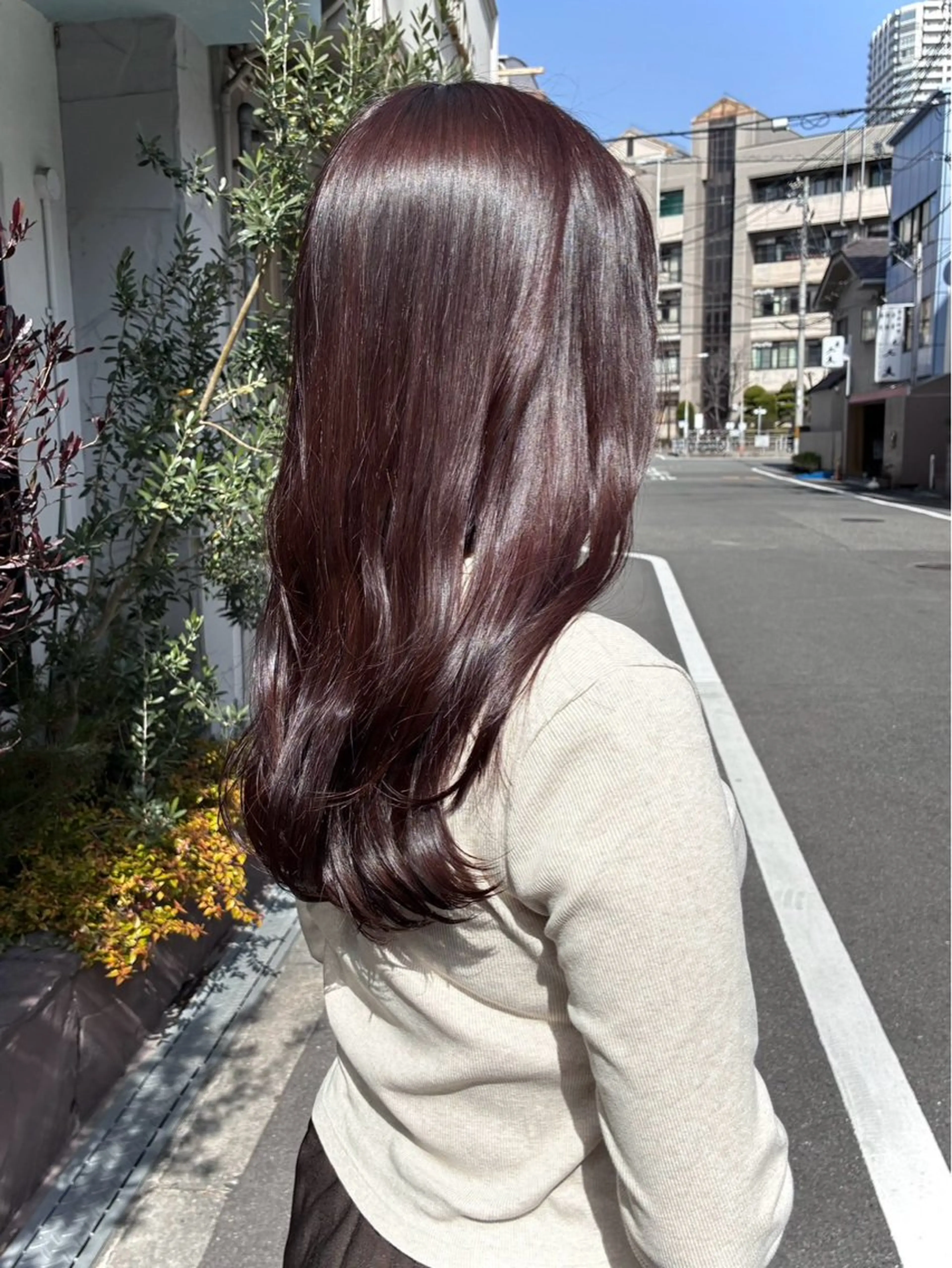 セミロング ヘアカラー ゆいな / 大阪美容室のヘアスタイル
