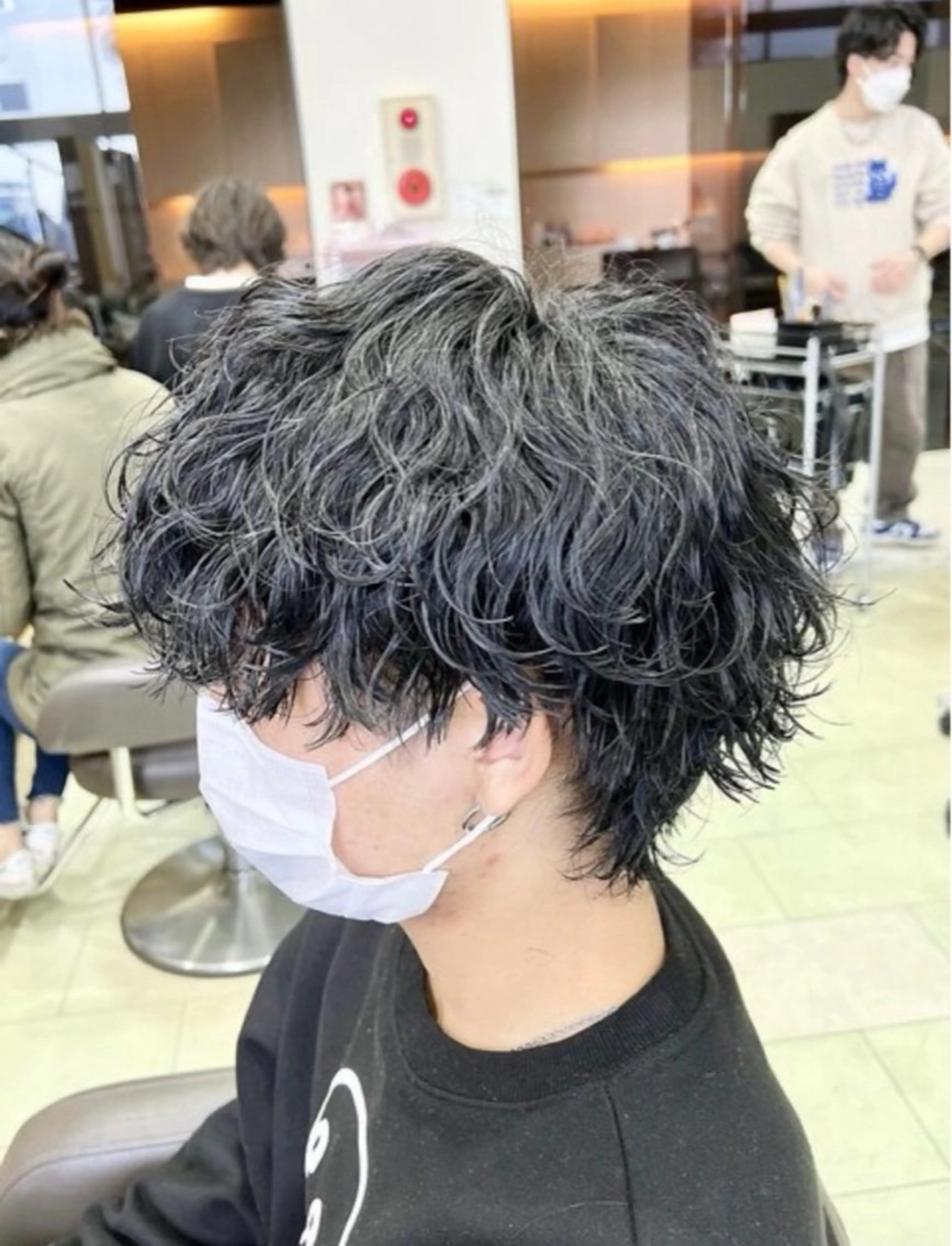 パーマ メンズ カット パーマ ハイトーン/パーマ/ メンズ / 櫻本🌐のヘアスタイル