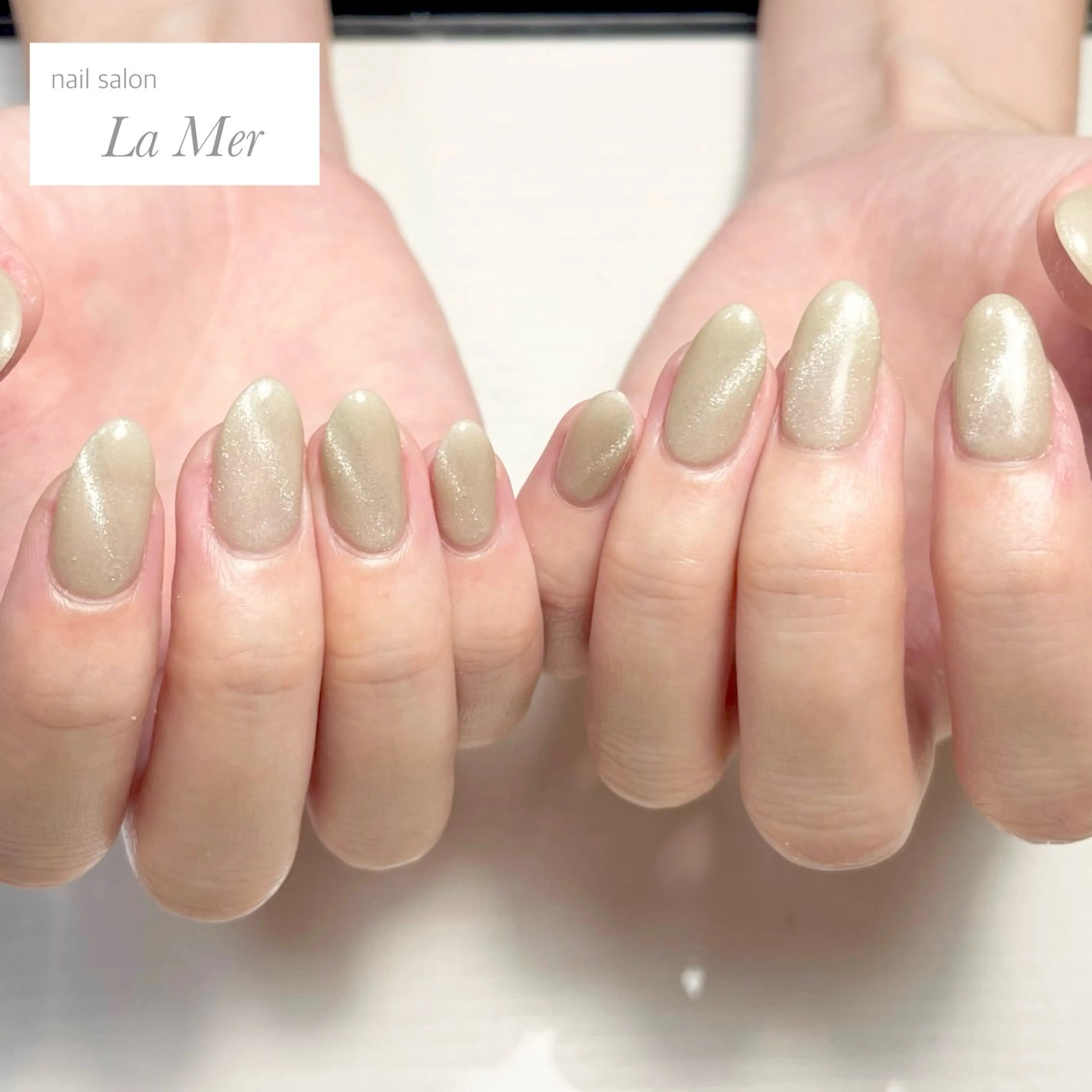 ネイル マグネットネイル マグネットワンカラー オフィスネイル ワンカラーネイル シンプルネイル ハンドネイル nailsalon La Merのネイルデザイン