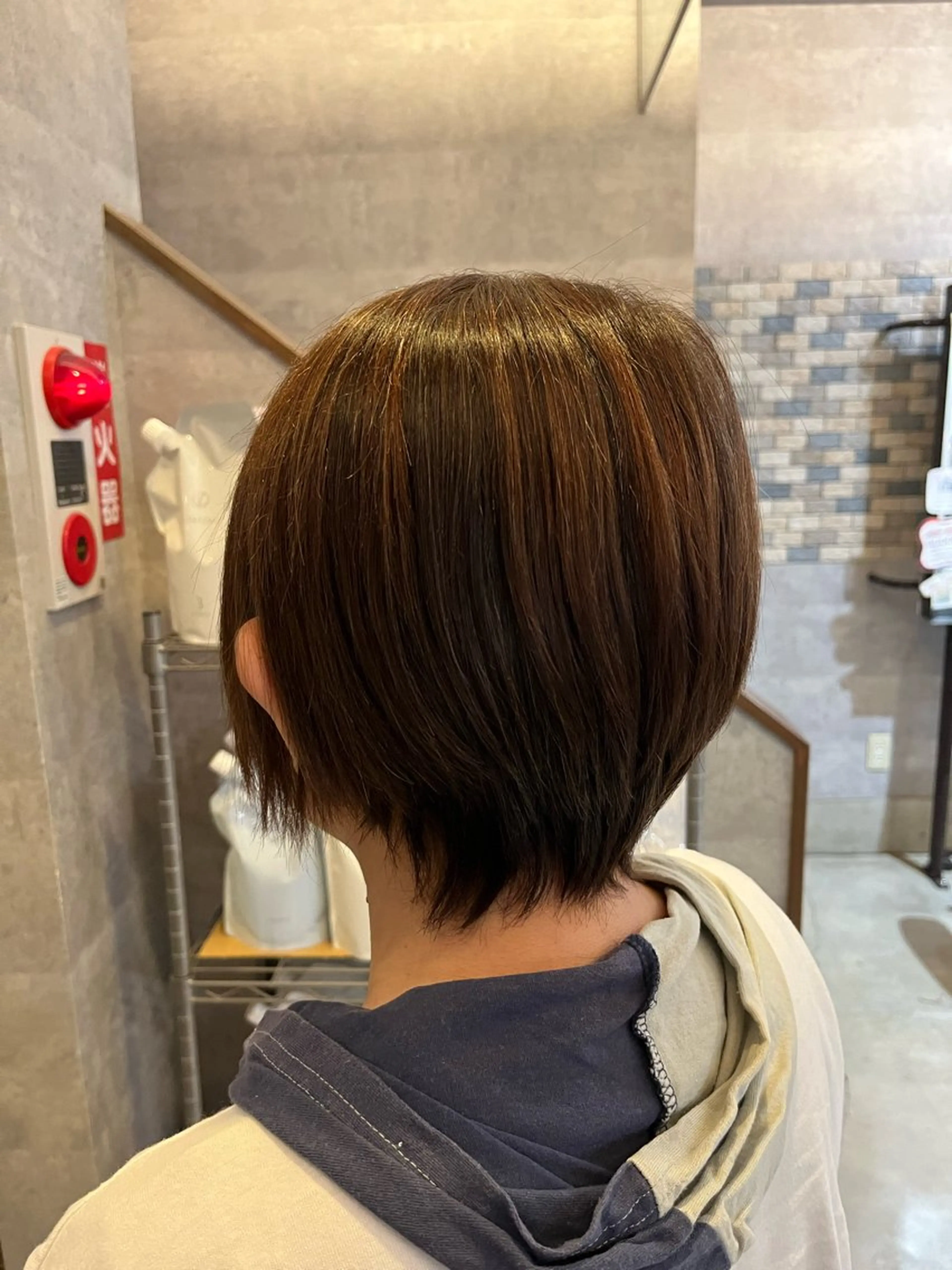 ショート パーマ ストレートパーマ カット ヘアカラー トリートメント イロアイヘアー Renのヘアスタイル