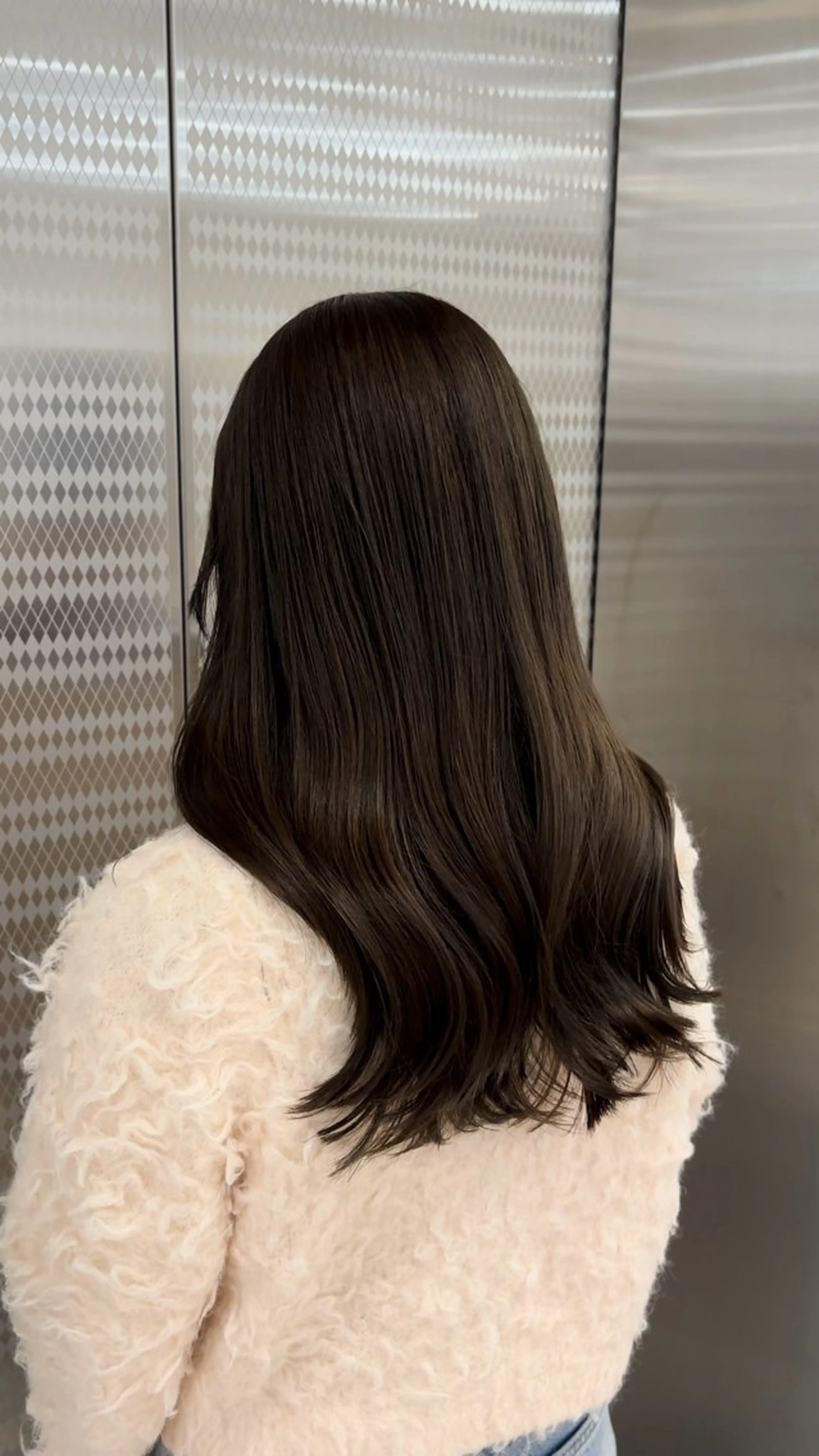 セミロング カラー 透明感カラー カット ヘアカラー トリートメント 名駅/sHiHo/透 明感カラー✨🎀/のヘアスタイル