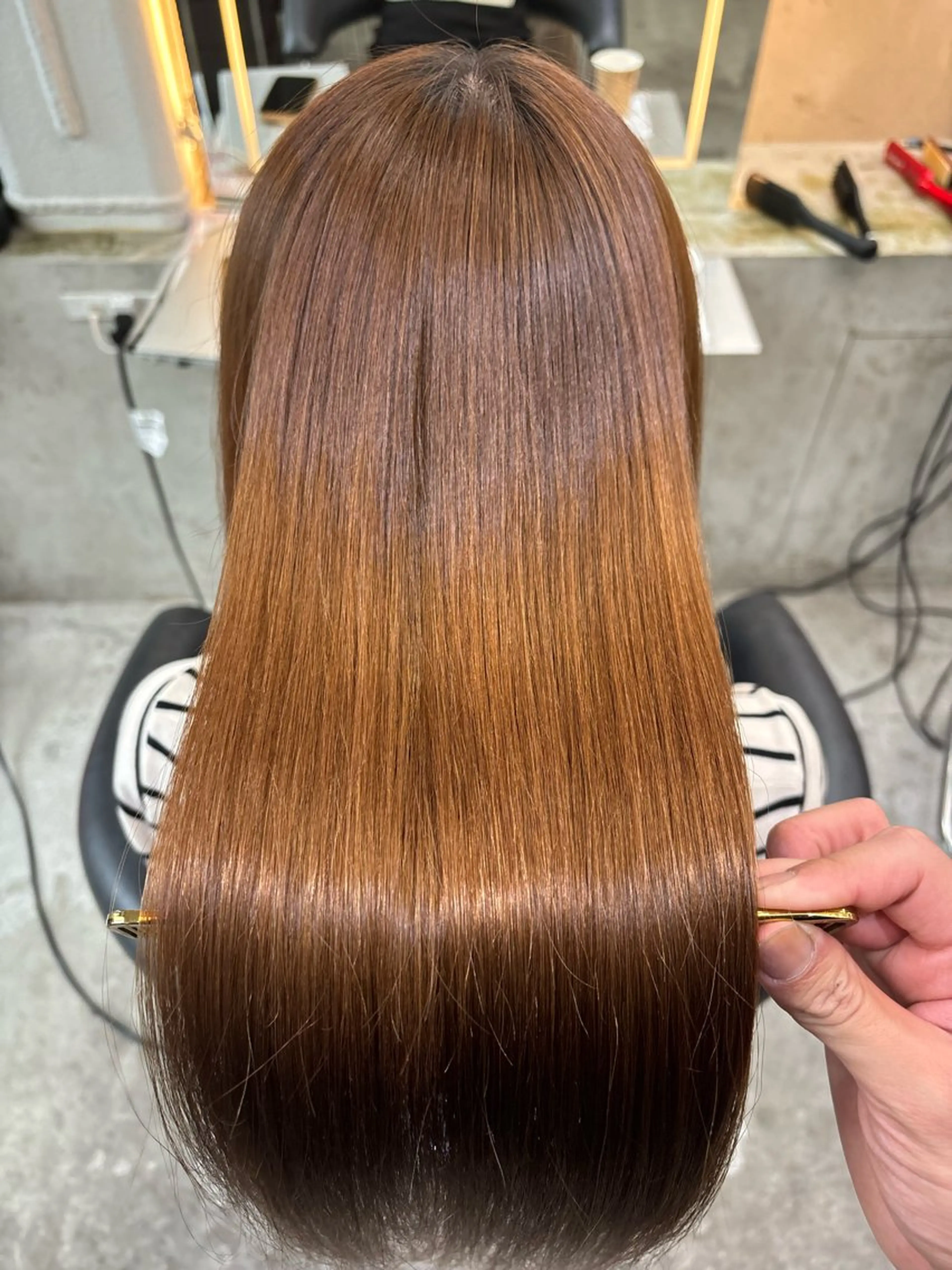 ロング 縮毛矯正 Lond表参道店所属・うる艶縮毛カラー✨ たいよう☀️のヘアスタイル