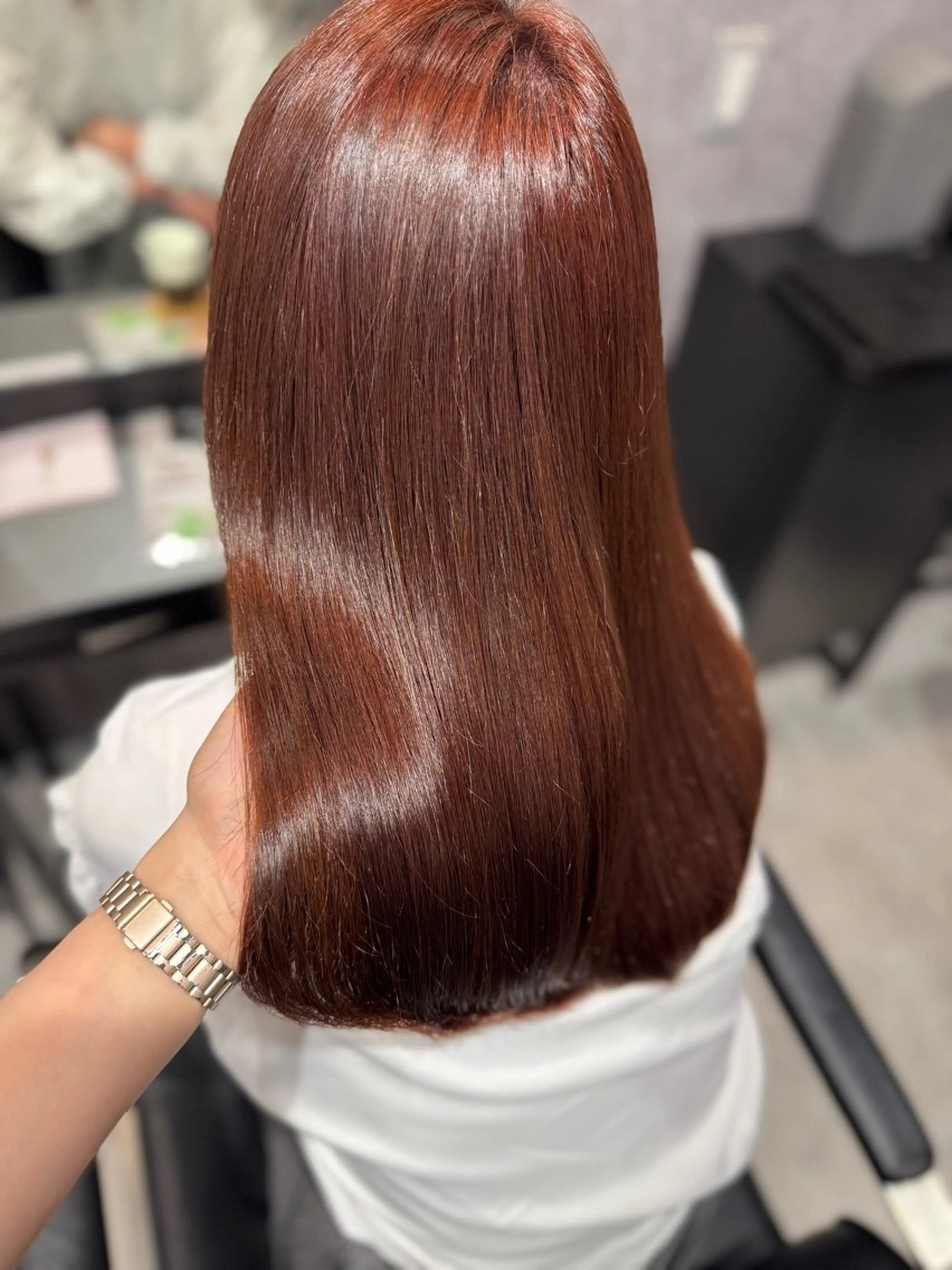 セミロング カラー ブリーチ ダブルカラー ブリーチなしカラー トリートメント ヘアカラー ink Runaのマツエク・マツパデザイン