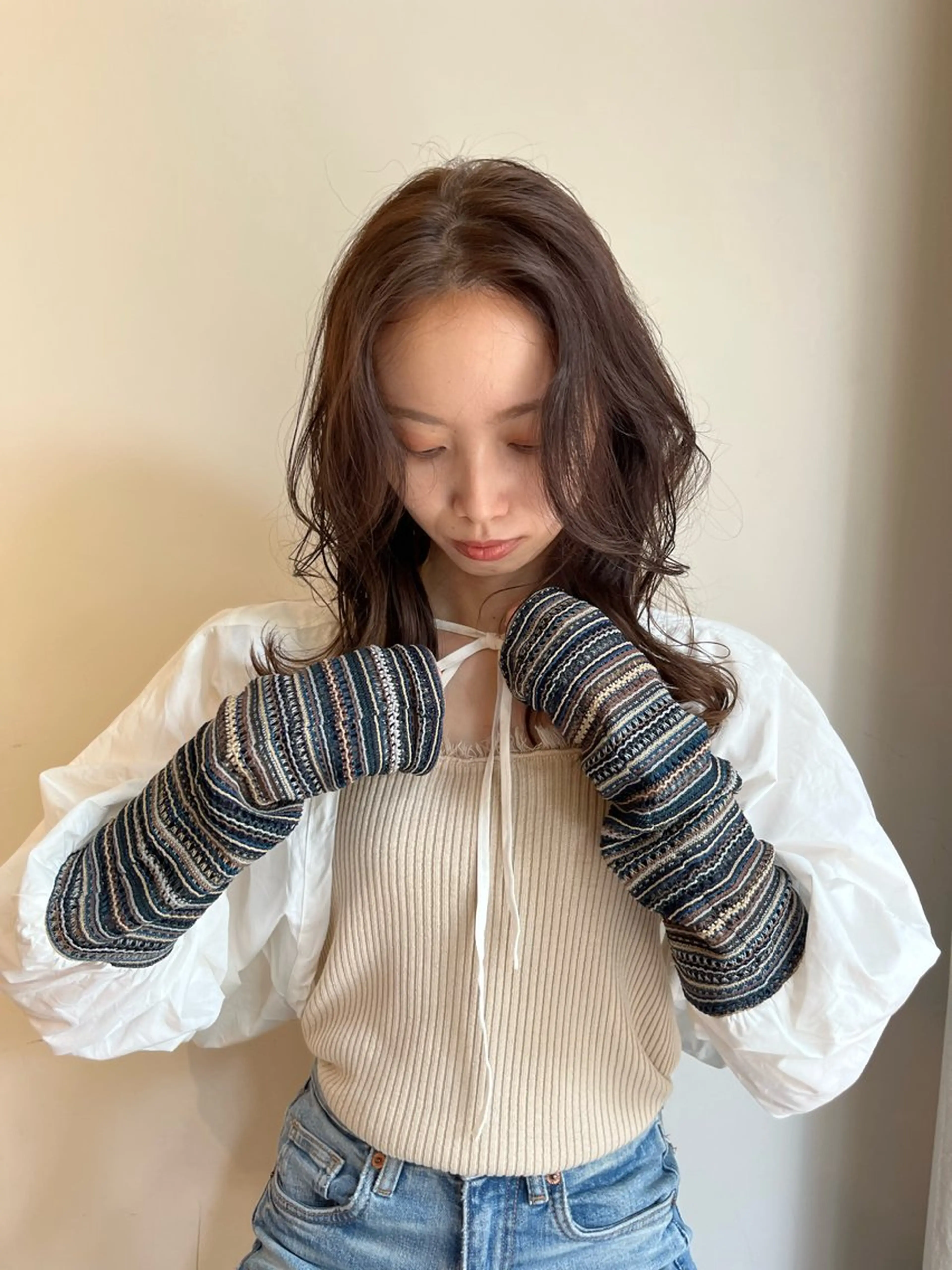 ミディアム oggi西新所属・ゆい/ ショート/レイヤーのヘアスタイル