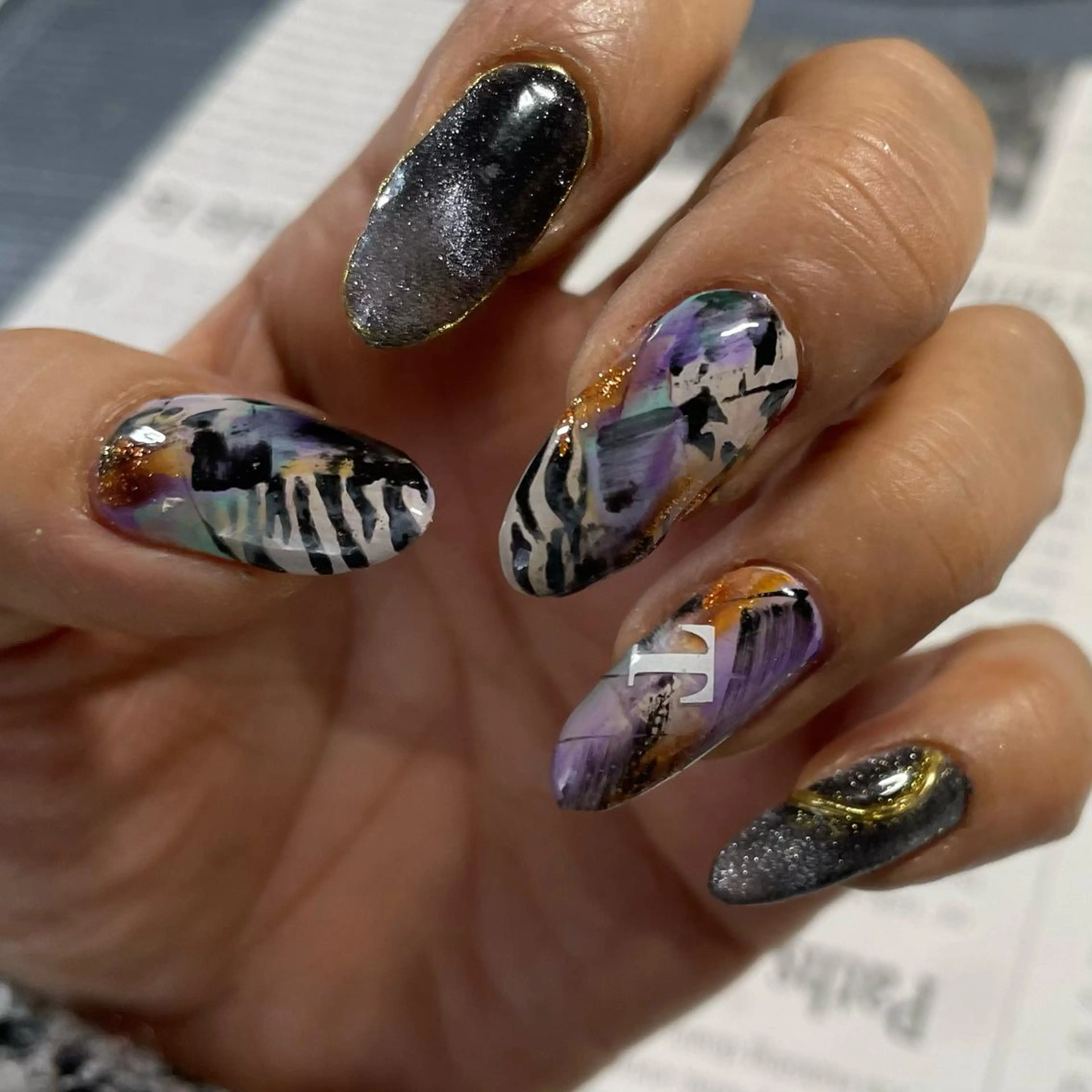 ネイル アニマル柄 奥園 良恵のネイルデザイン