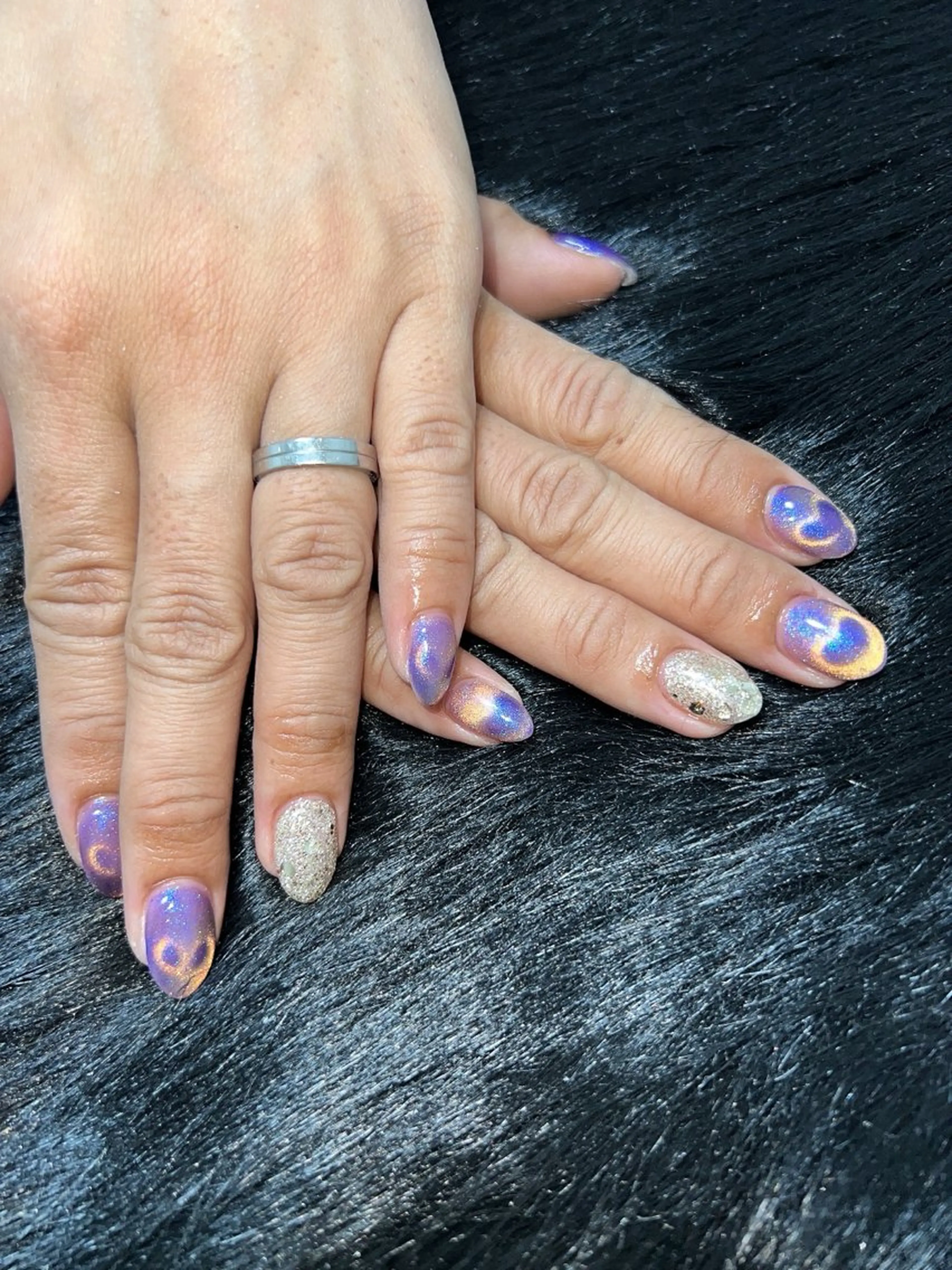 ネイル ハート マグネットネイル coco nailのネイルデザイン