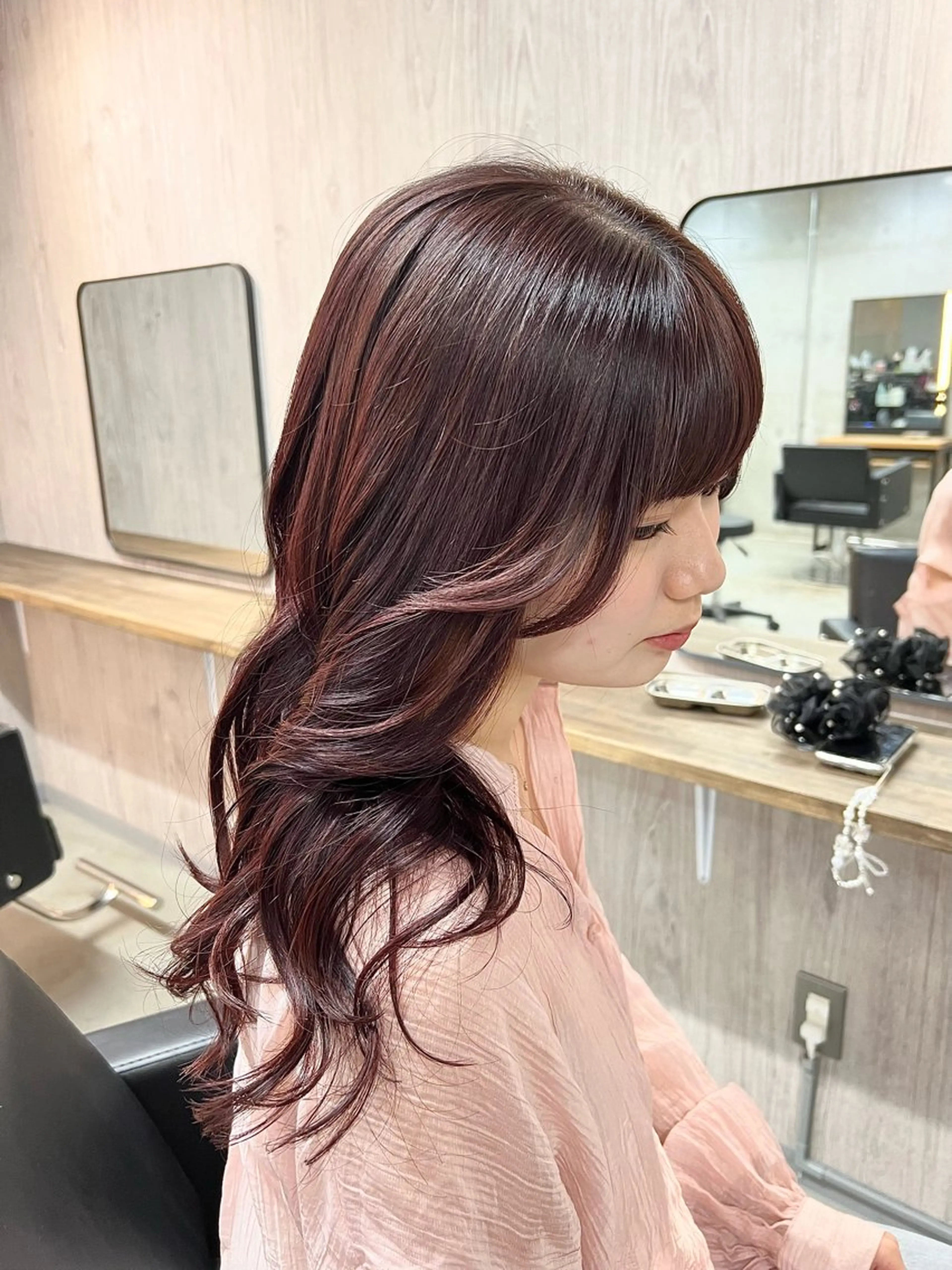 セミロング lafit kaede/韓国ヘアのヘアスタイル