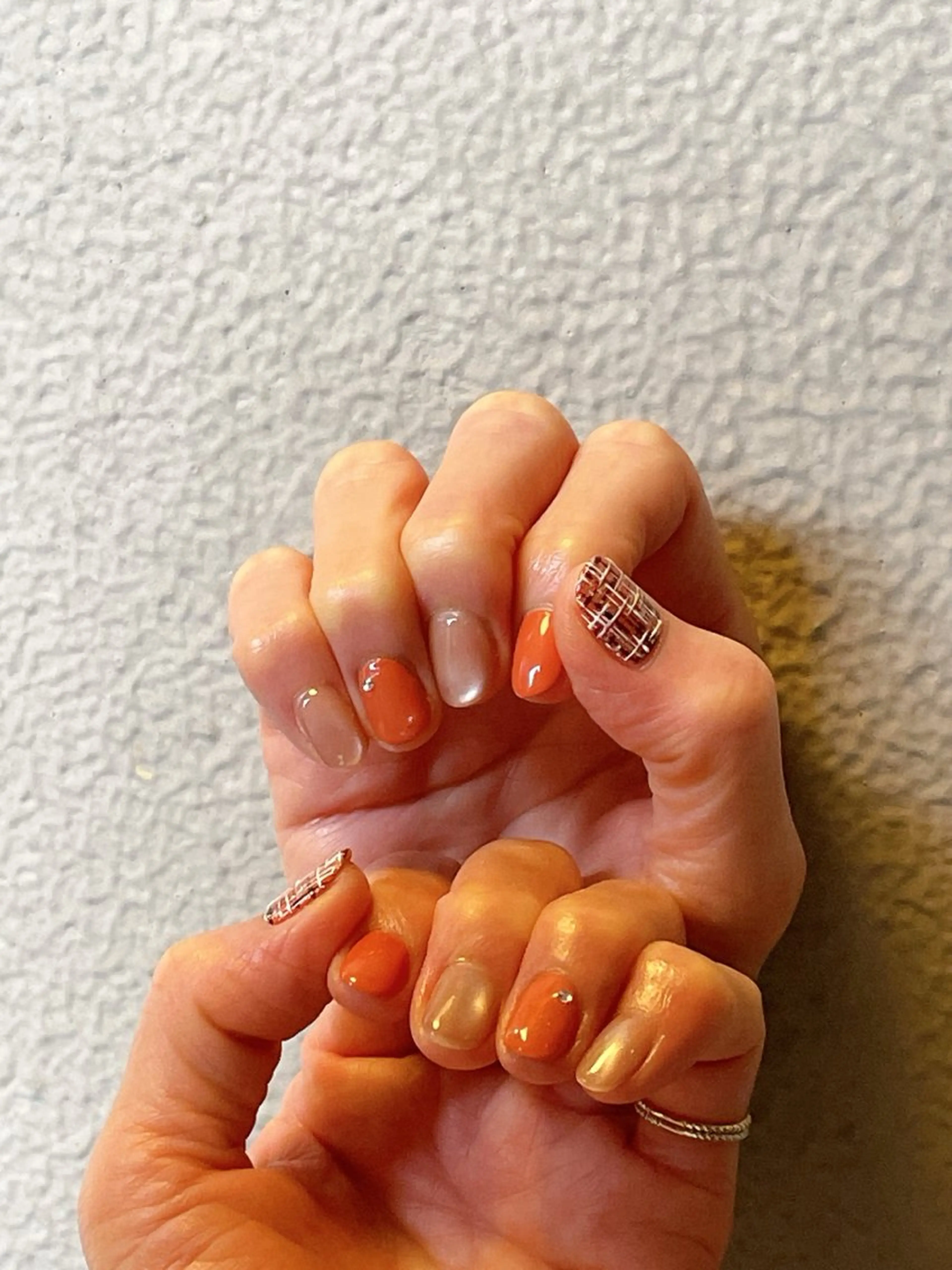 ネイル オーロラネイル フットネイル フレンチネイル ジェルネイル マグネットネイル mogunail &blowのネイルデザイン