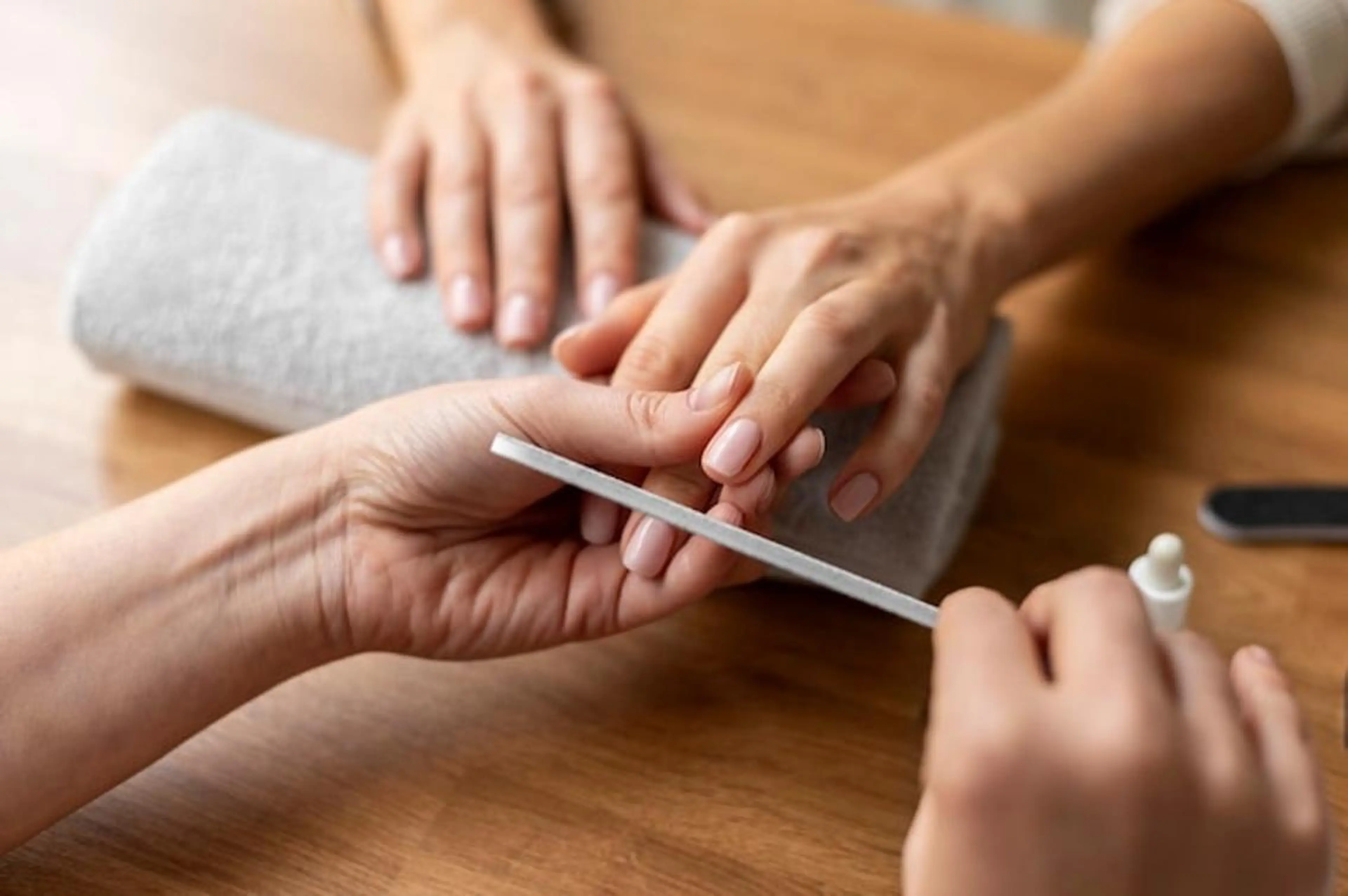 ハンドオフ+ファイリング+ドライケアの写真