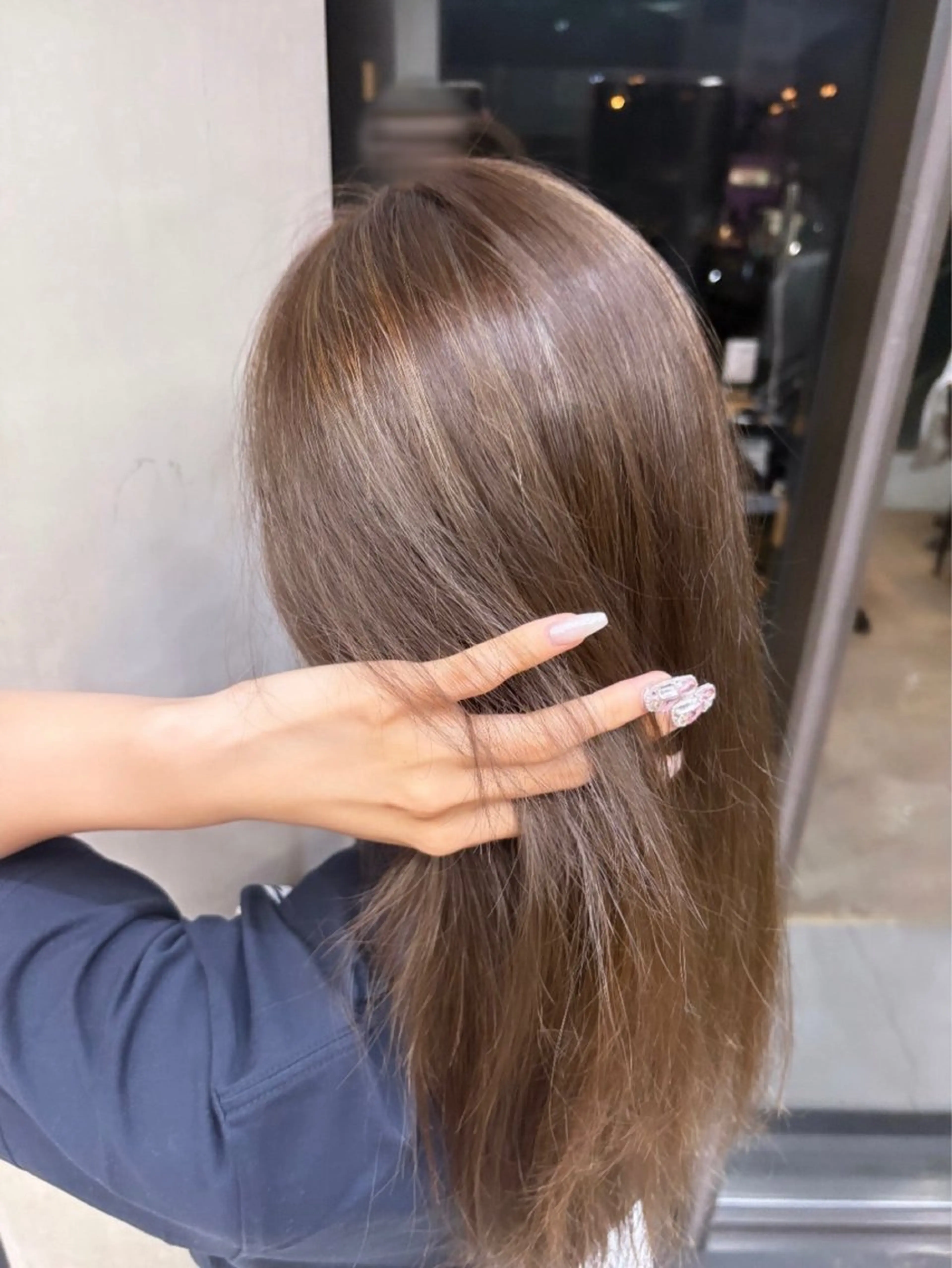 カラー ヘアカラー トリートメント 🩶𝐤𝐢𝐧𝐚 🩶のヘアスタイル