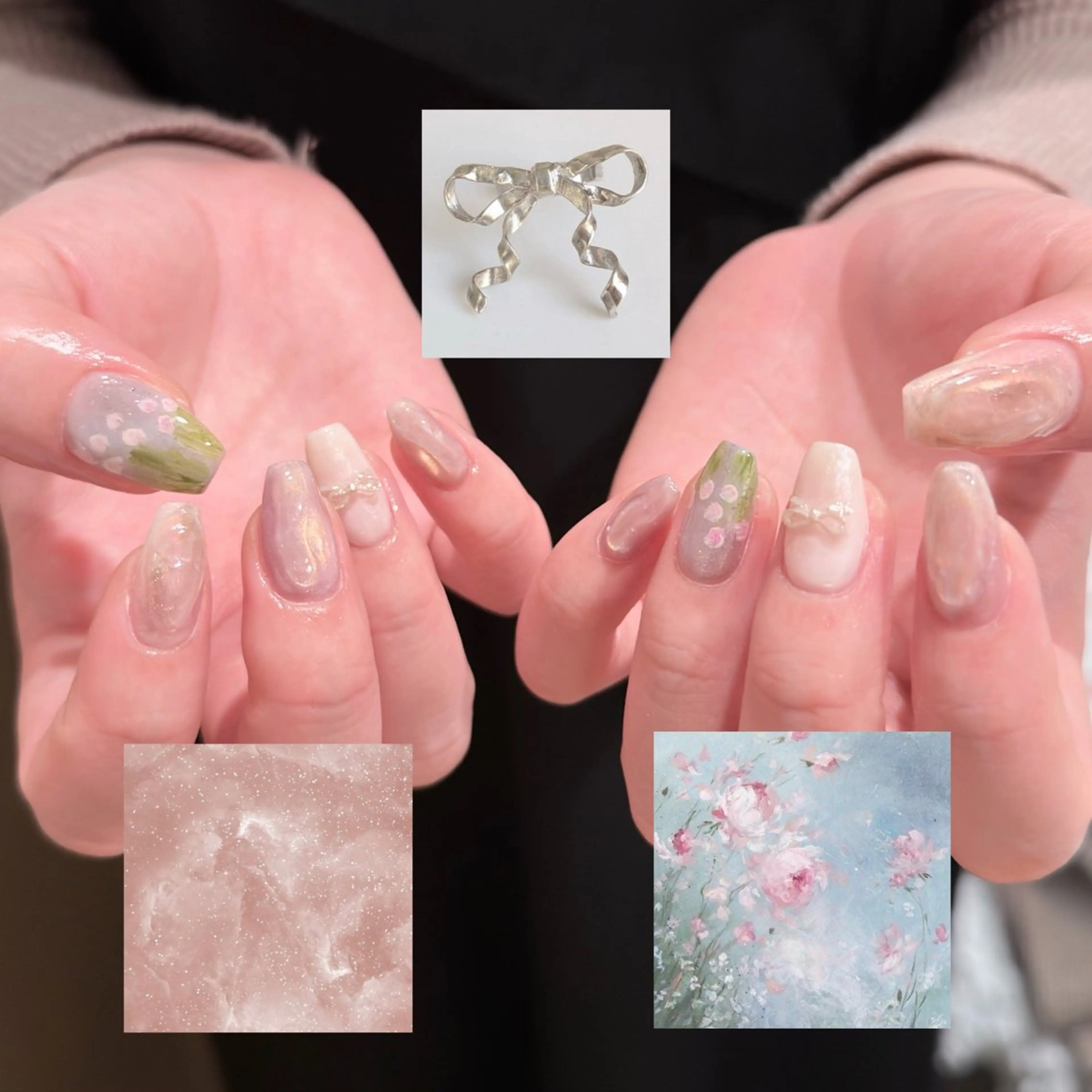 ネイル ハンドネイル 🎀フェイ フェイ🫧💗のネイルデザイン